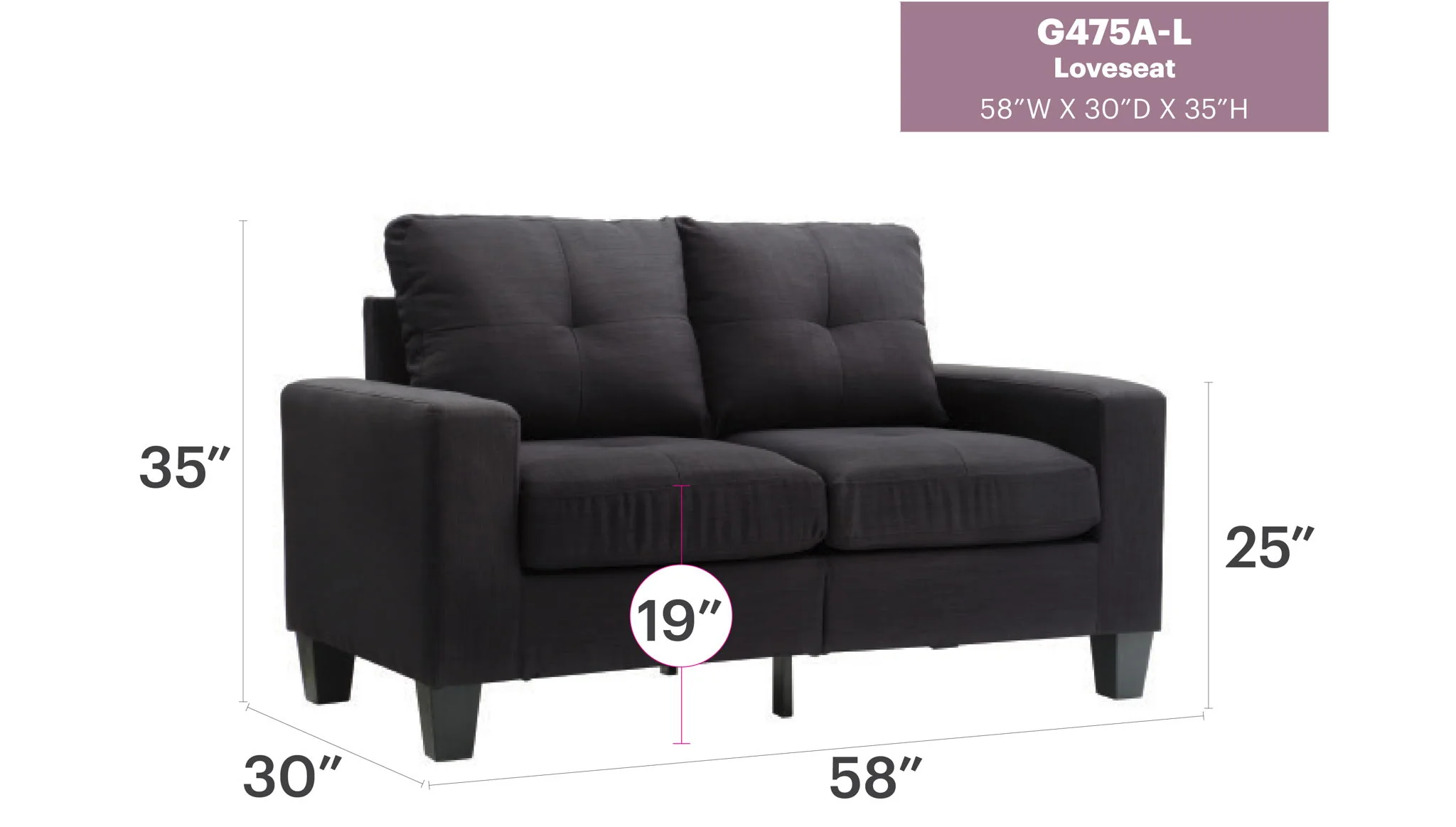 Newbury - Track Arm Loveseat For Cozy Spaces - Image 8