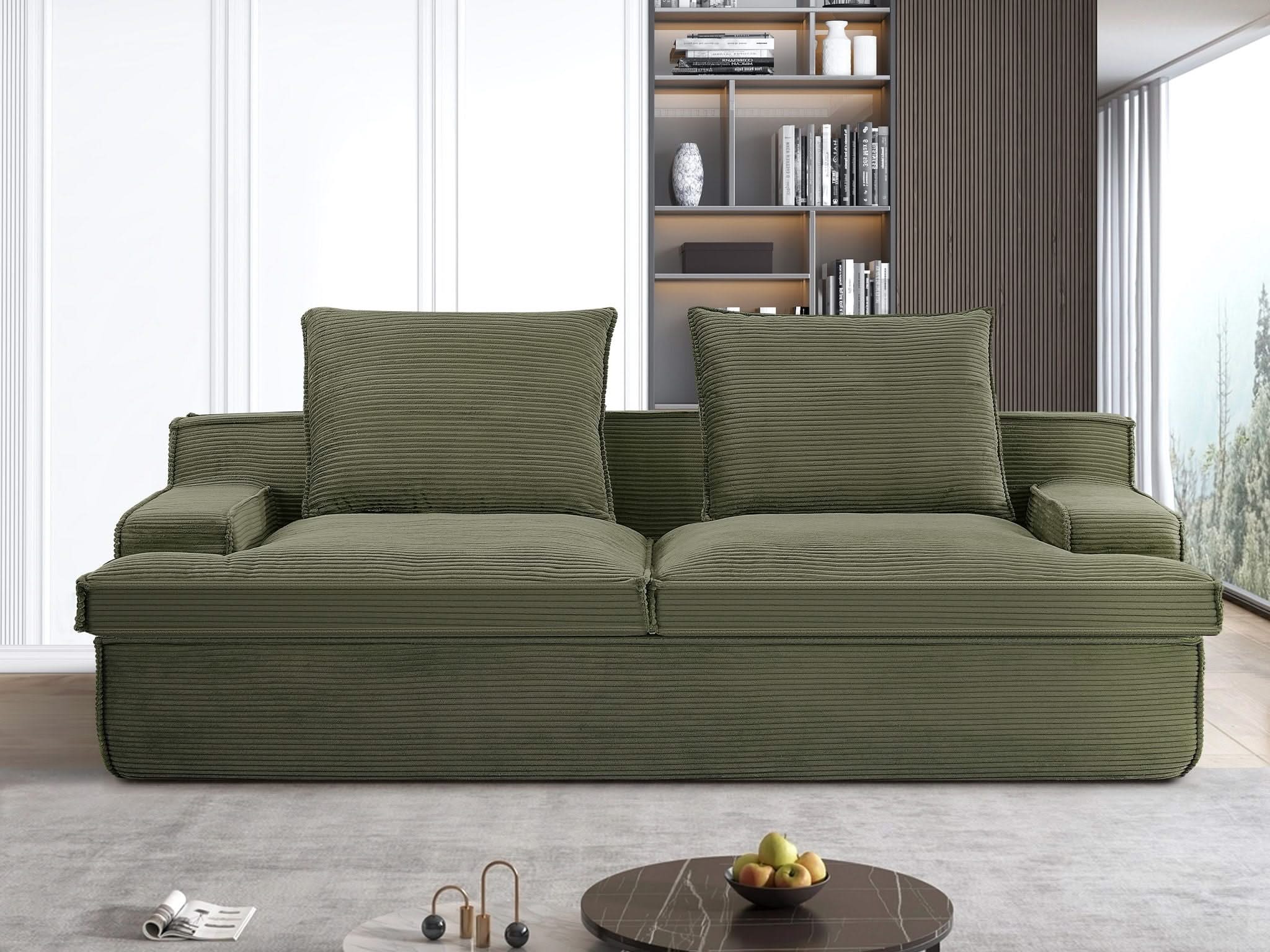 Nimbus - Oversized Full Foam 4 Seater Couch For Living Room Upholstered In Soft, Wide Armrests - Image 12