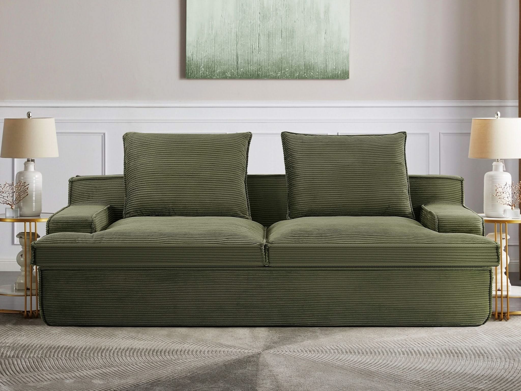 Nimbus - Oversized Full Foam 4 Seater Couch For Living Room Upholstered In Soft, Wide Armrests - Image 5