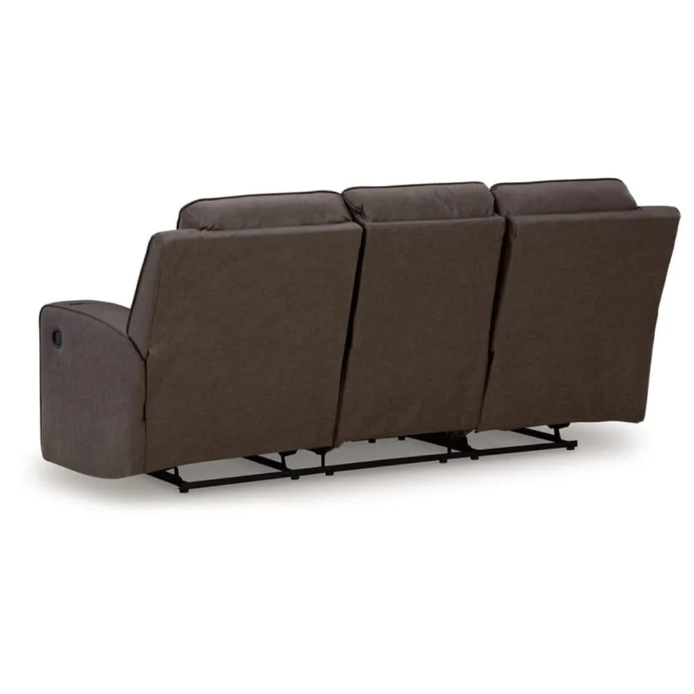 Noah Brown Contemporary Manual Reclining Living Room Set with Cup Holders and USB Charging - Image 11