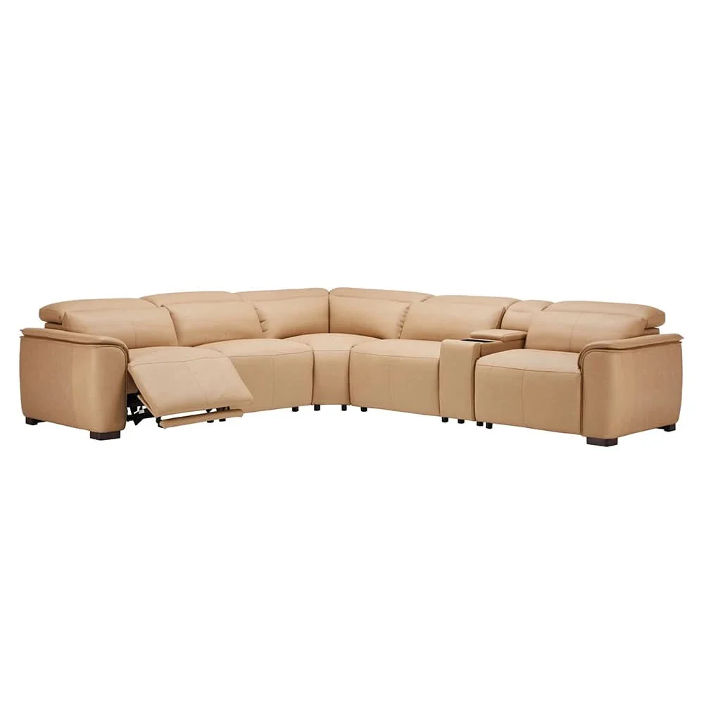 Norwalk Sand 5-Piece Power Reclining Sectional with Power Headrest and Zero Gravity - Image 2