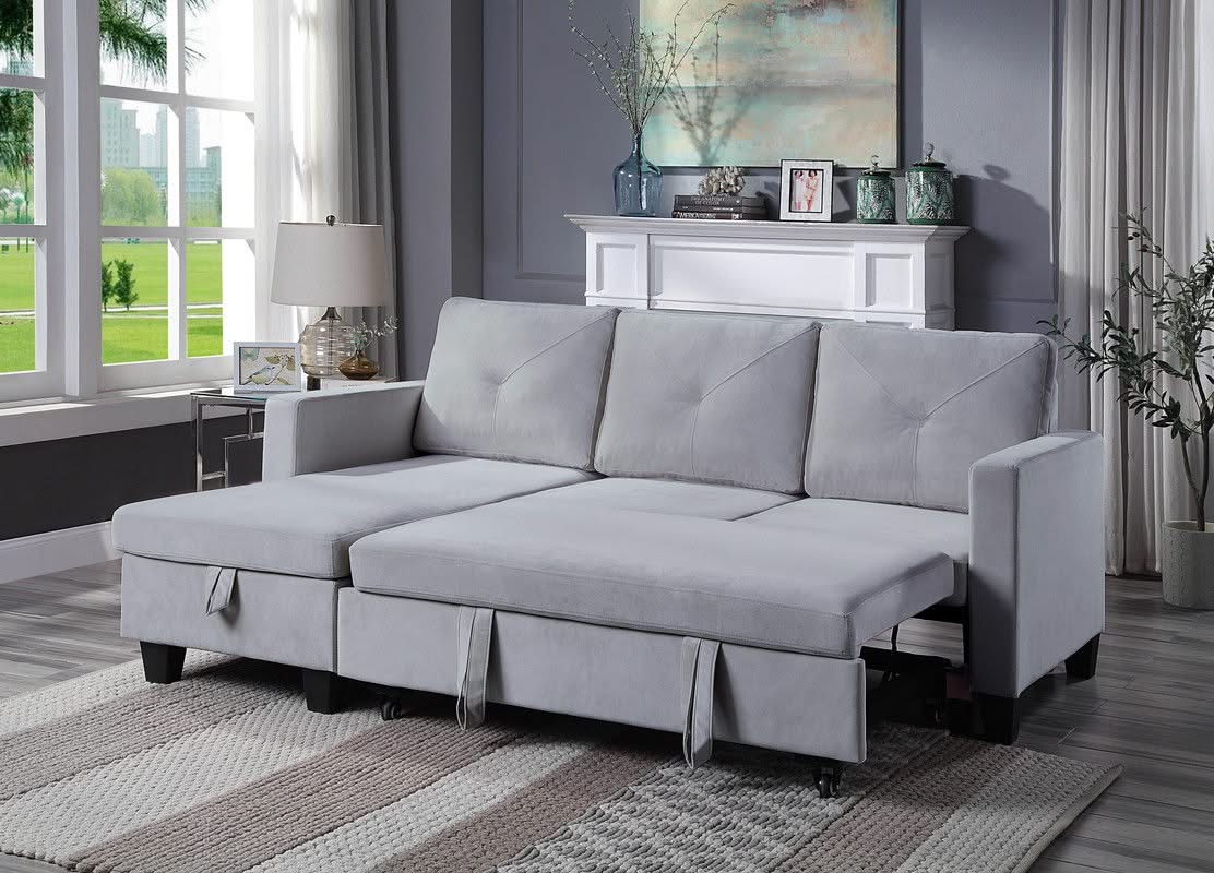 Nova - Reversible Sleeper Sectional Sofa With Storage Chaise - Image 2