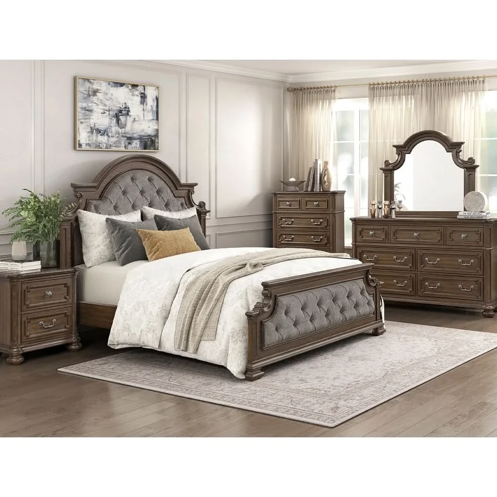 Oakland Traditional Lift Top Chest with Ornate Carvings and Storage Drawers - Image 7
