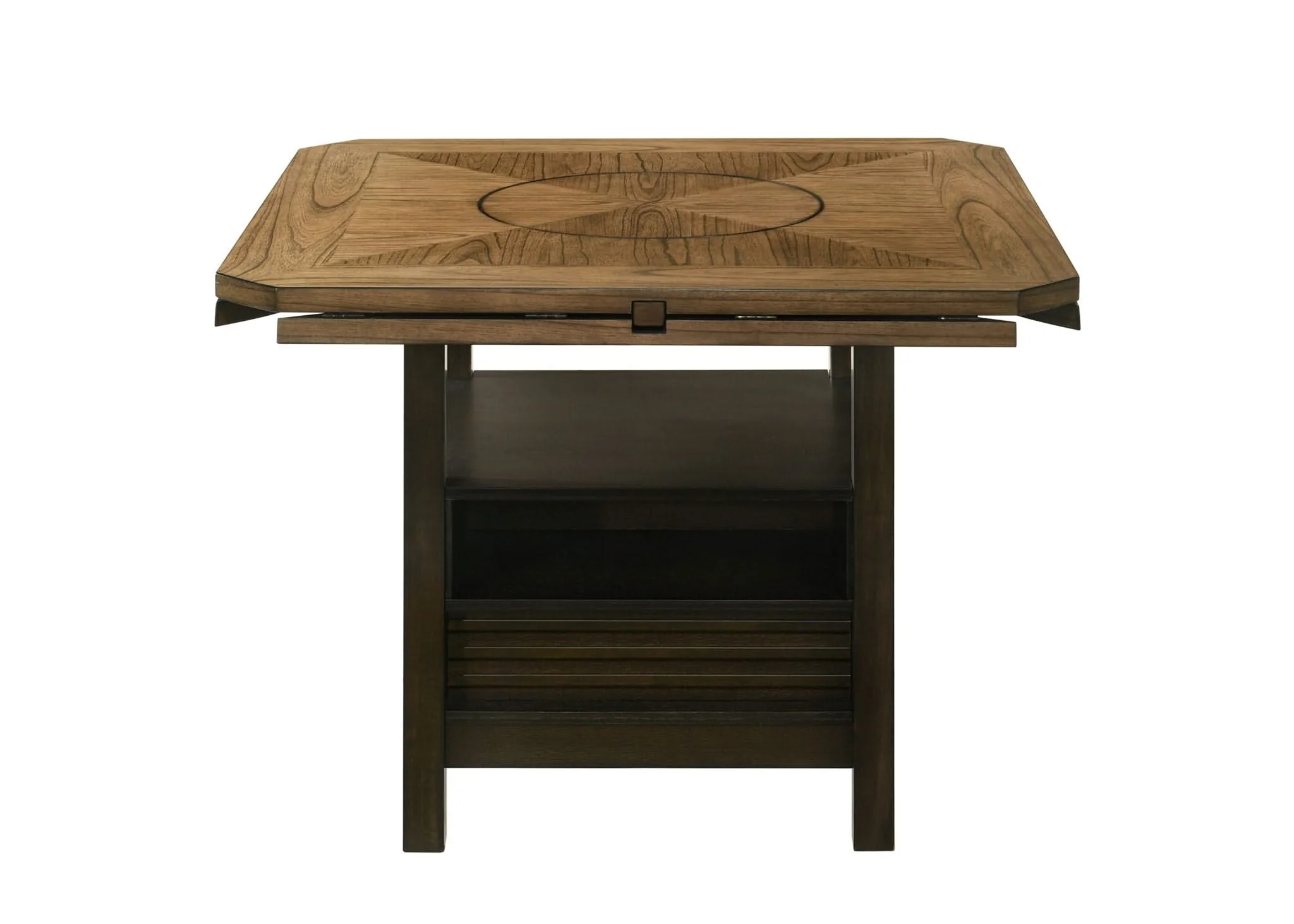 Oakly - Counter Height Table - Charcoal / Light Brown - Image 3