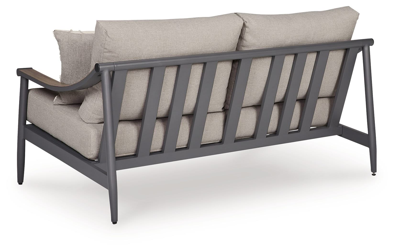 Ocean Beach - Loveseat With Cushion - Gray - Image 2