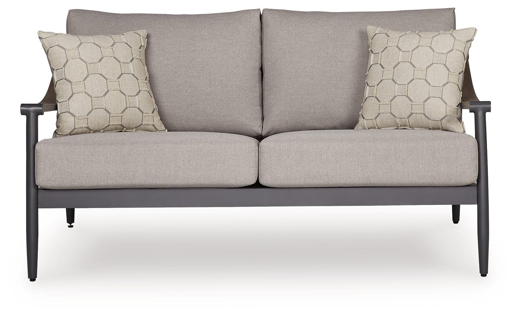 Ocean Beach - Loveseat With Cushion - Gray - Image 4