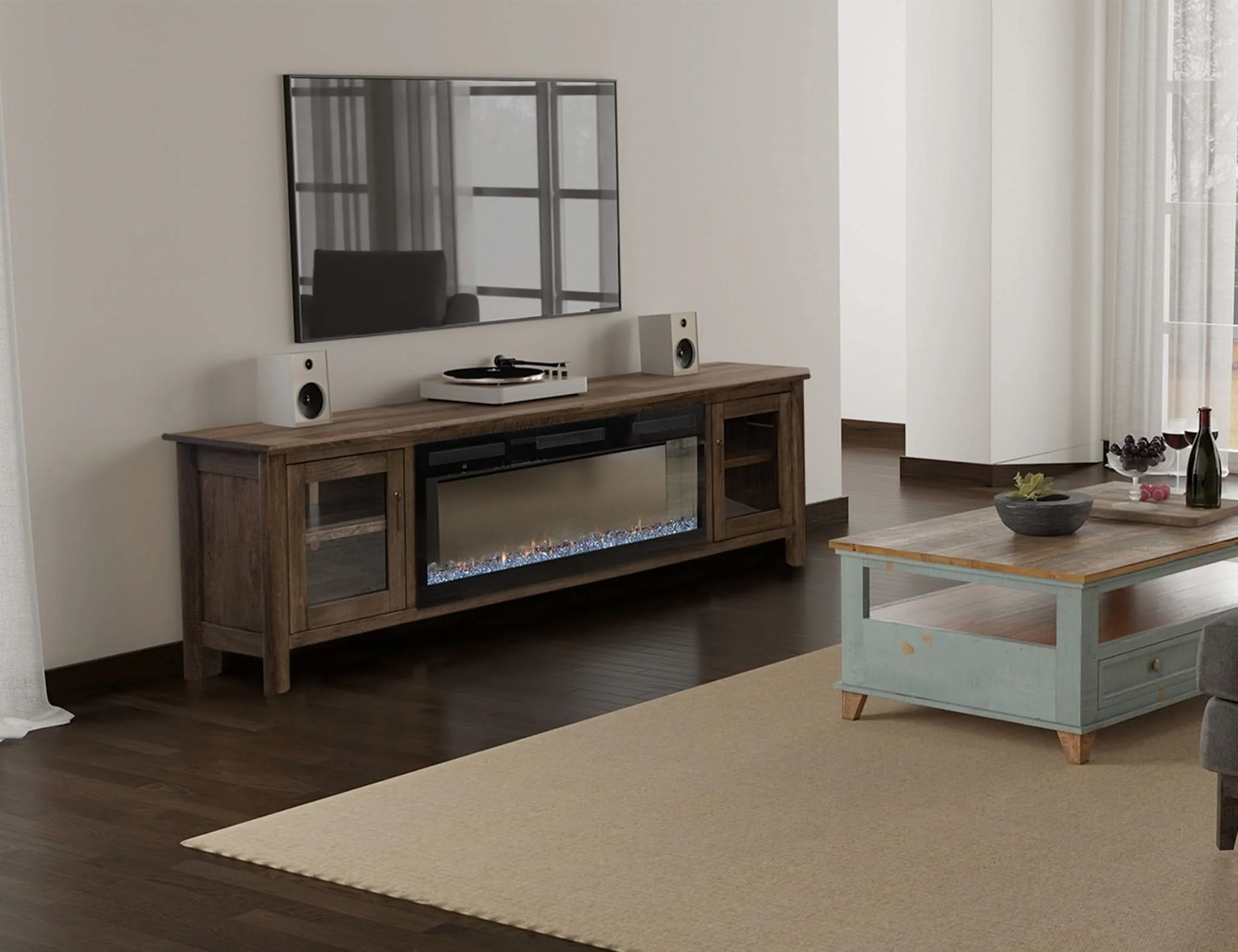 Olimpia - Electric Fireplace - Towny Brown - Image 3
