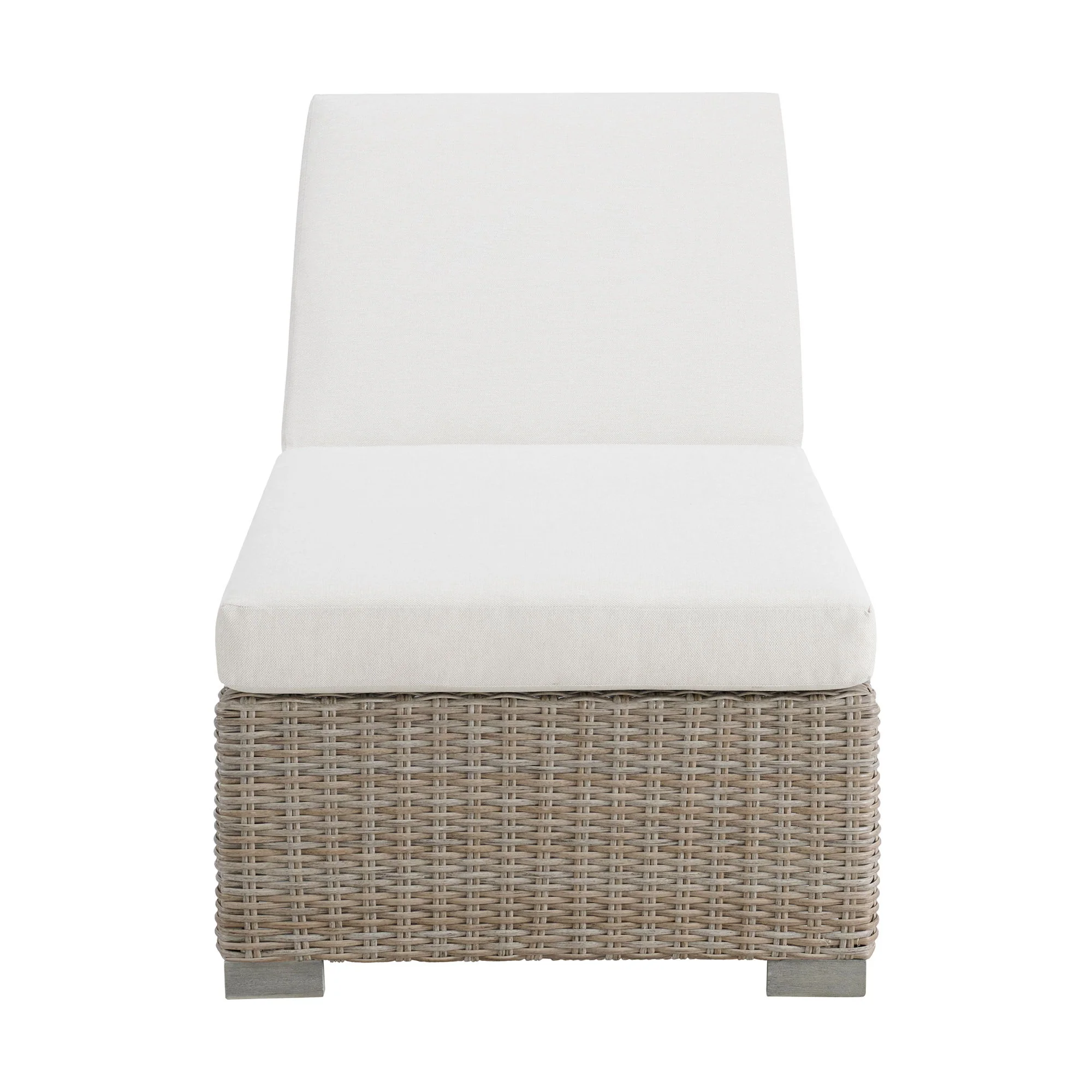 Ollie - Chaise Lounge - Tan And Olefin White Cream - Image 2