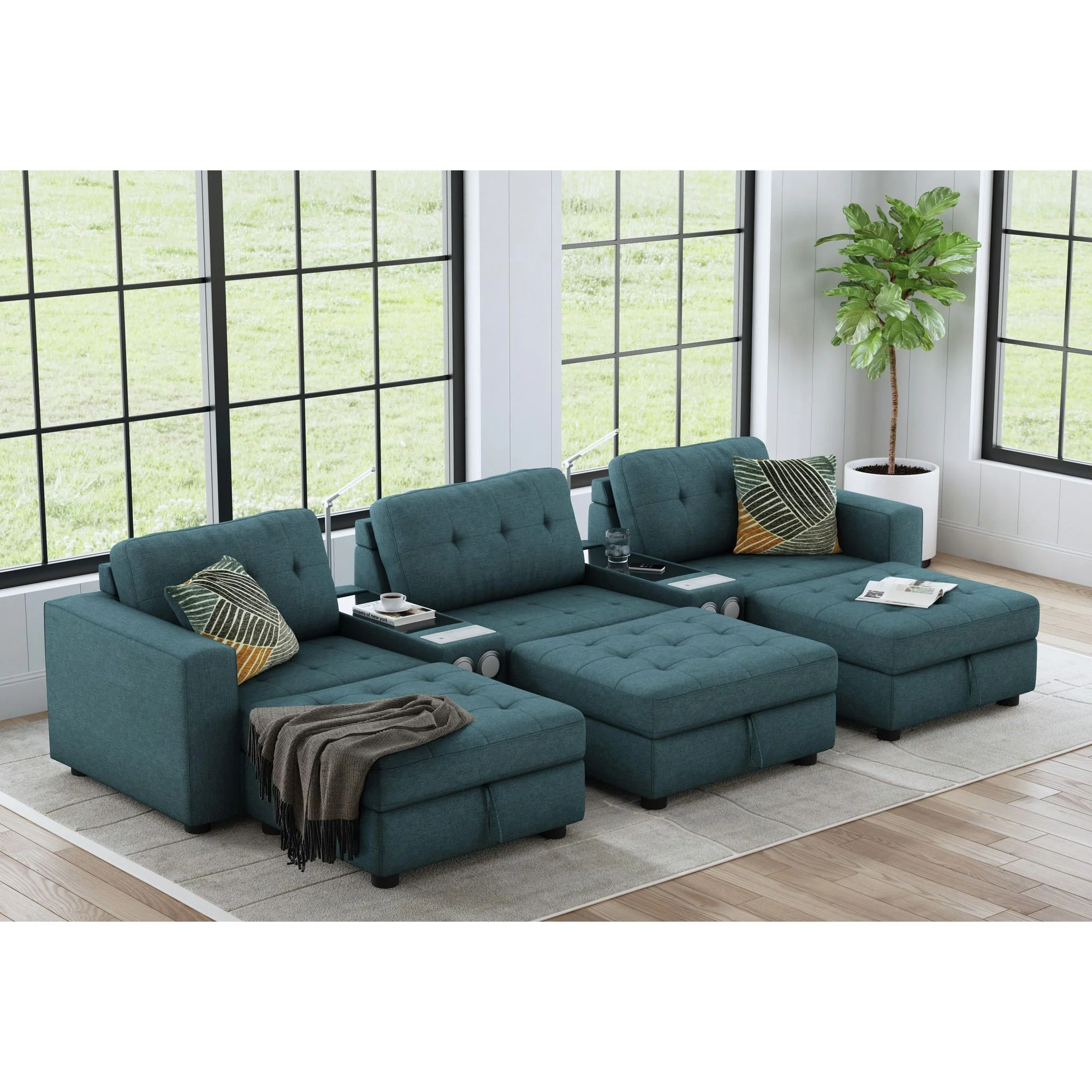 Options One - Living Room Set Sectional - Image 7