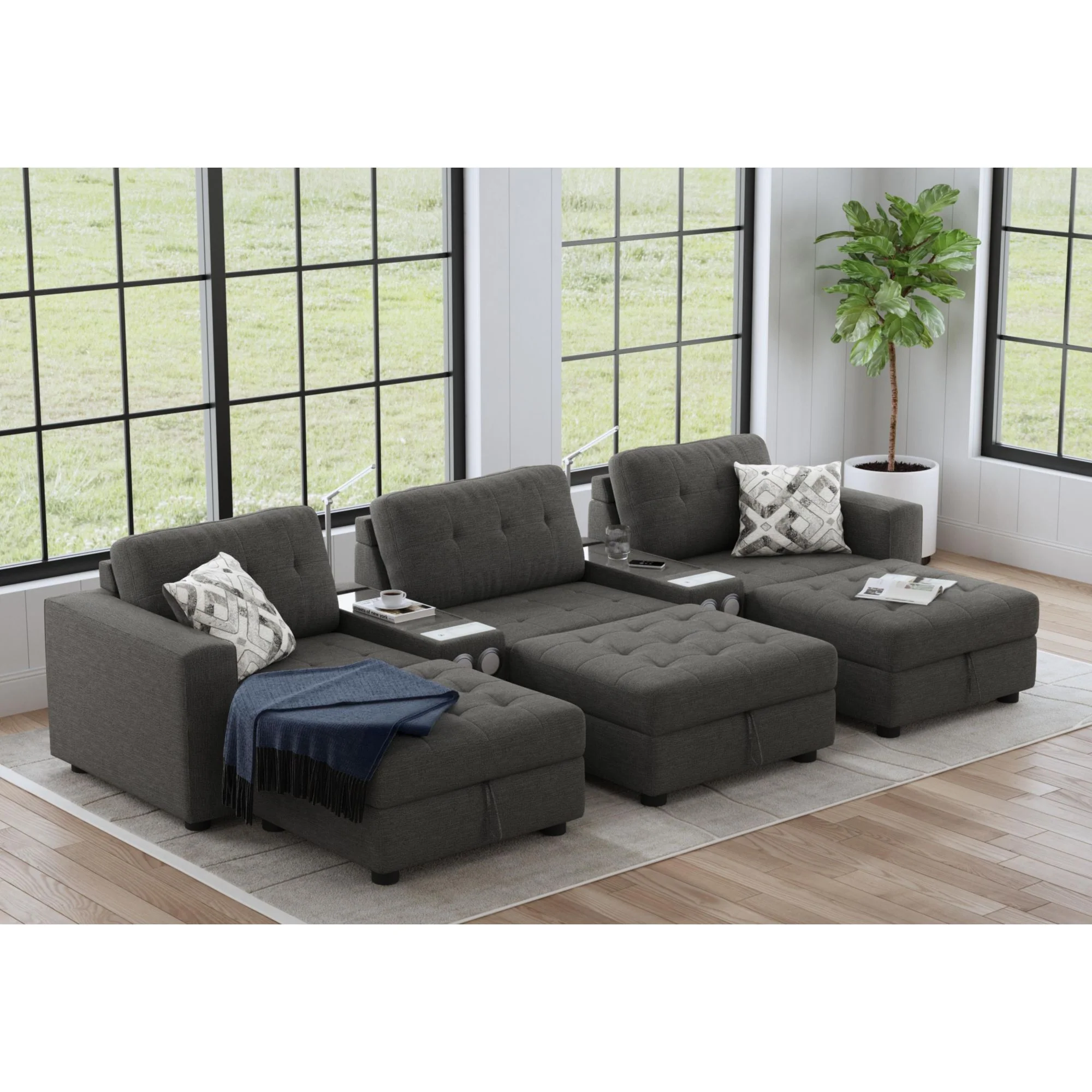 Options One - Living Room Set Sectional - Image 9