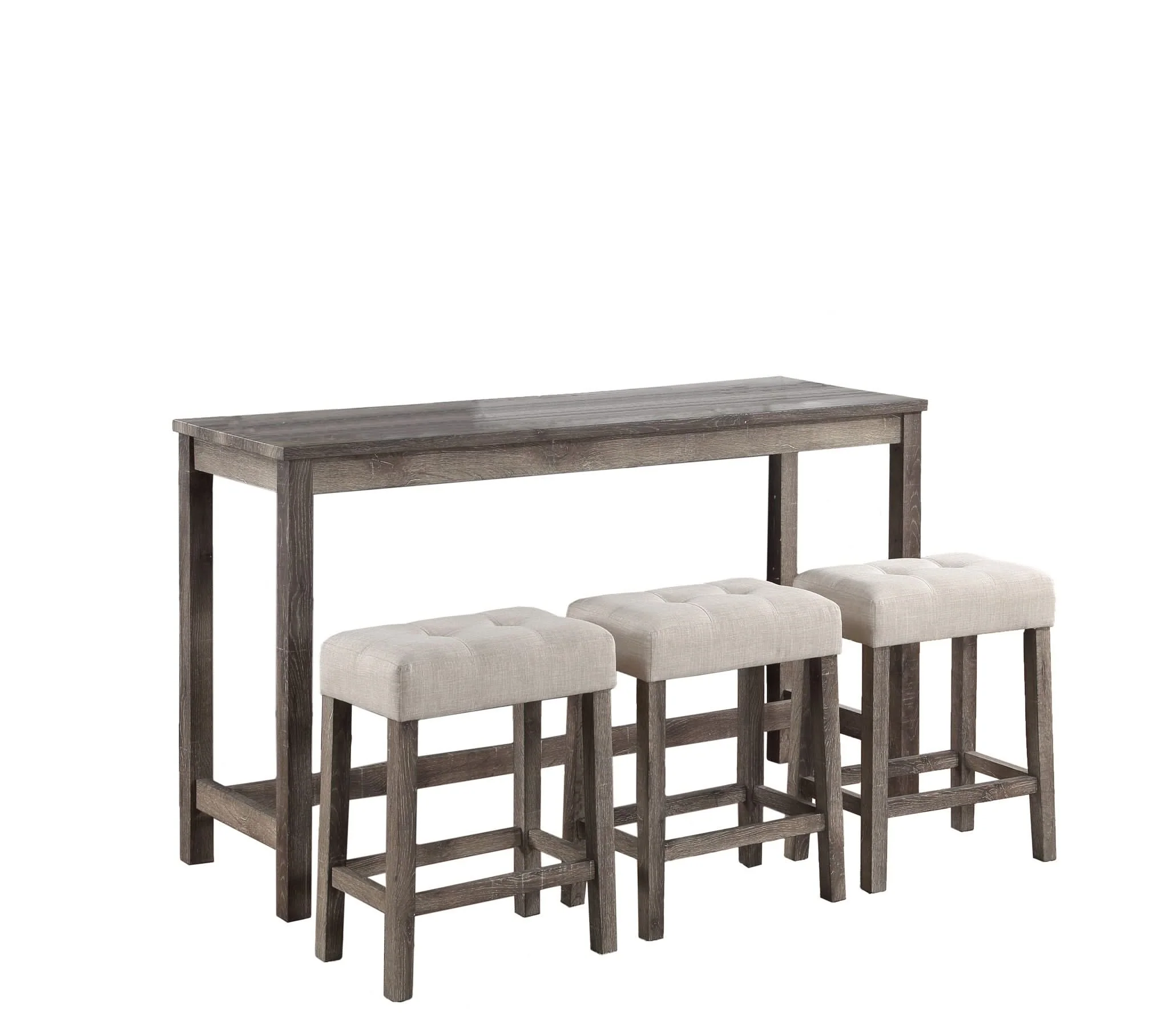 Oriana - 4 Piece Counter Height Pub Table Set With Tufted Stools - Image 3