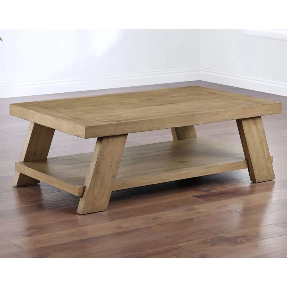 Orinda Caramel 3PC Cocktail Table Set with Storage Shelf and Solid Wood Legs - Image 3