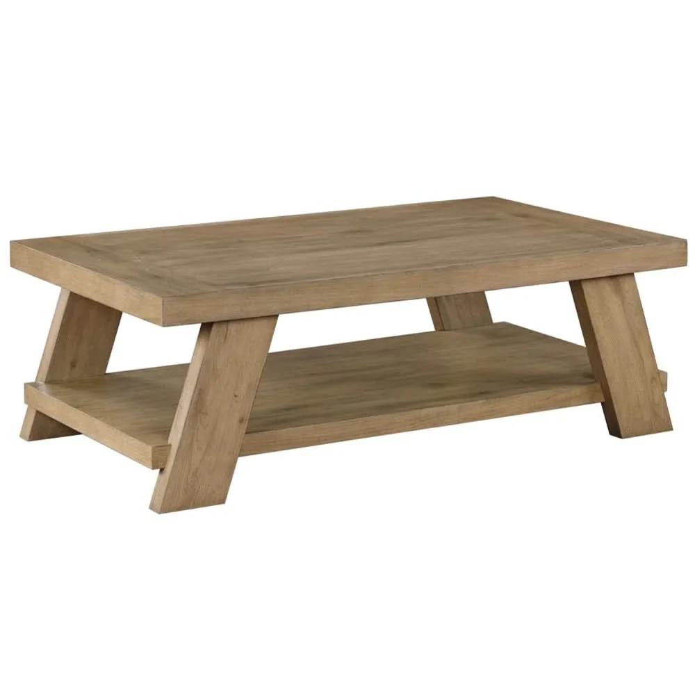 Orinda Caramel 3PC Cocktail Table Set with Storage Shelf and Solid Wood Legs - Image 7