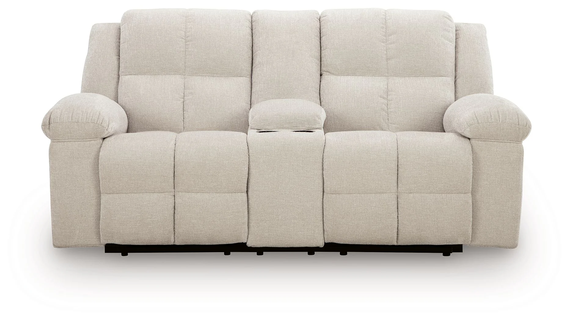 Orlen - Double Reclining Loveseat With Console - Winter - Image 2