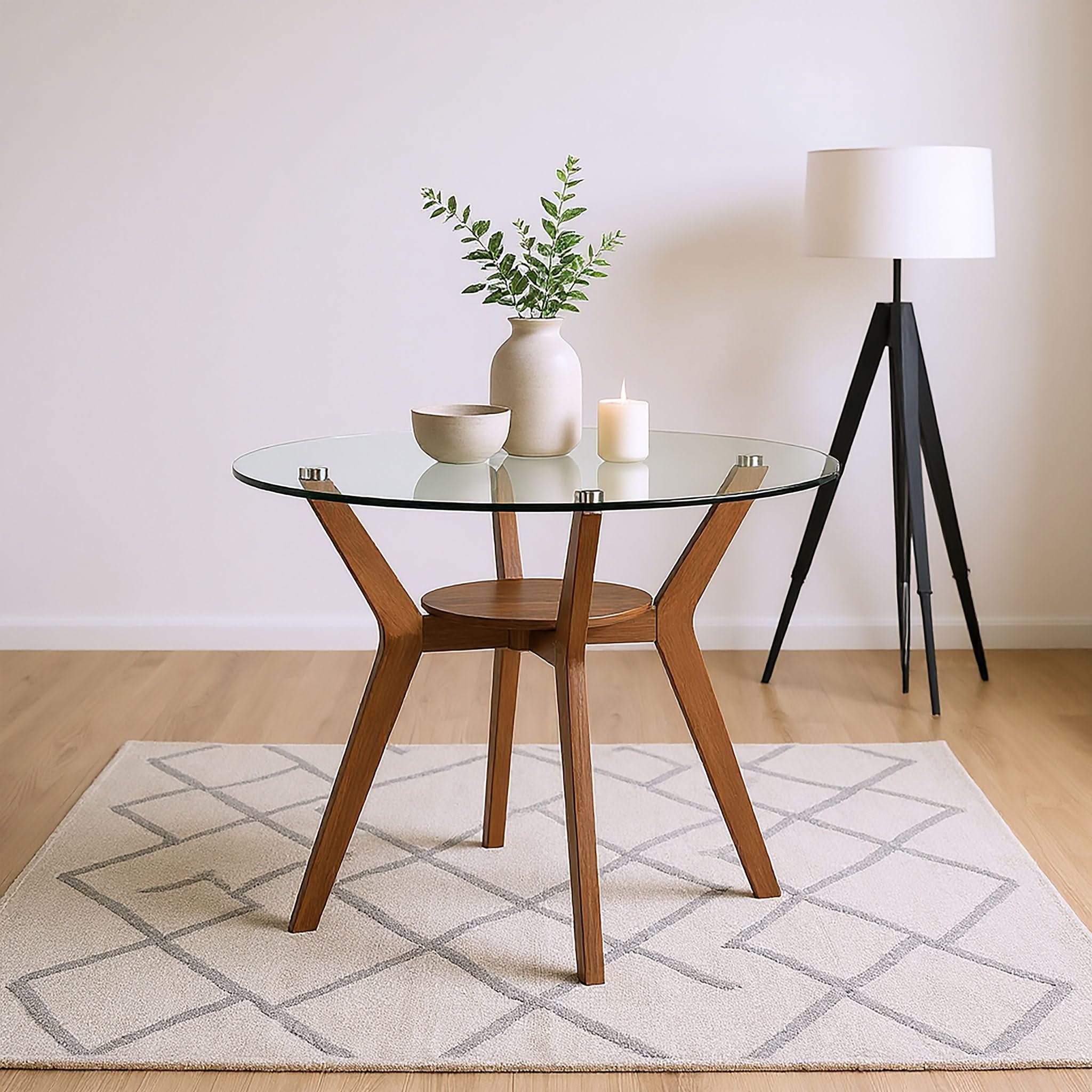 Oscar - Round Glass Dining Table - Image 2