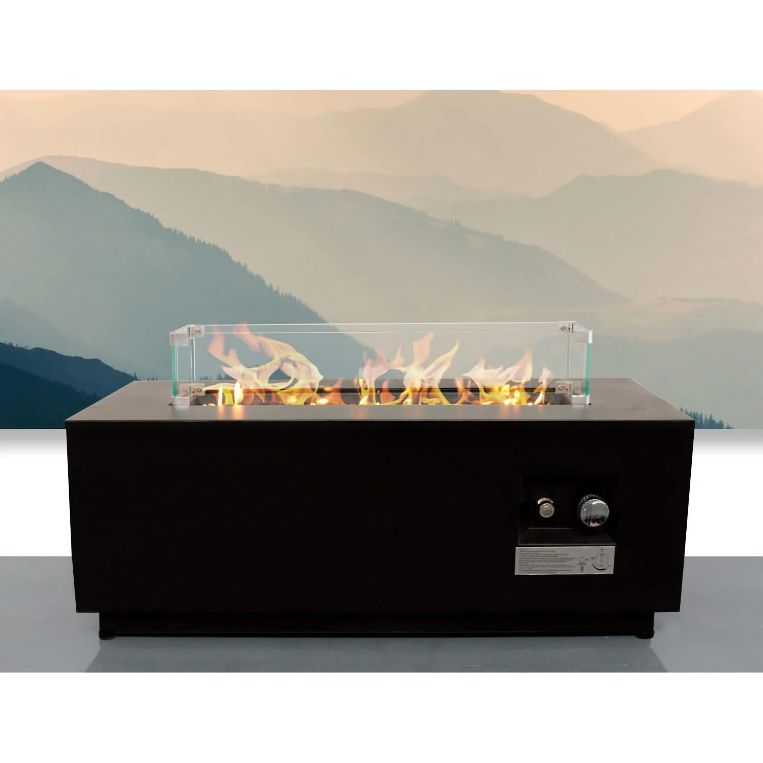 Outdoor Fire Pit Table With Lid, Fuel Versatility - Image 2