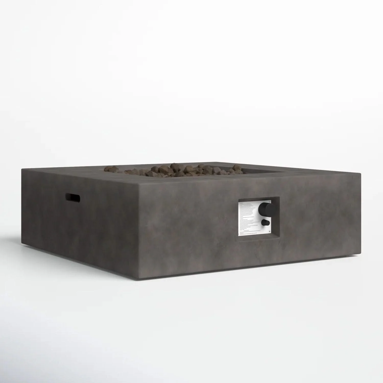 Outdoor Handcrafted Fire Pit Table - Charcoal - Image 4