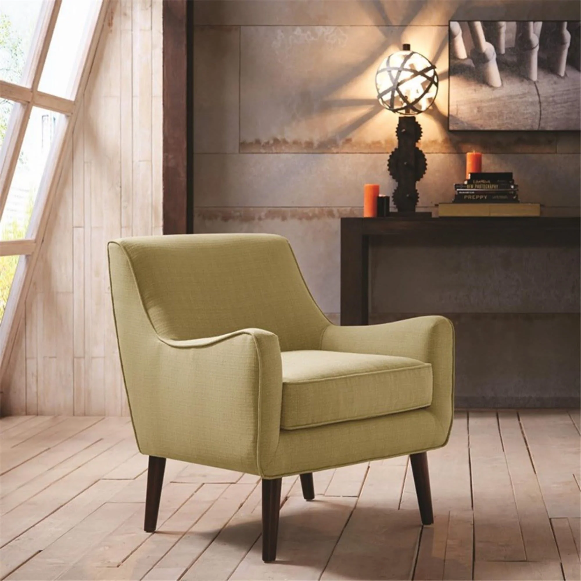 Oxford - Accent Chair Hardwood Frame - Green - Image 3
