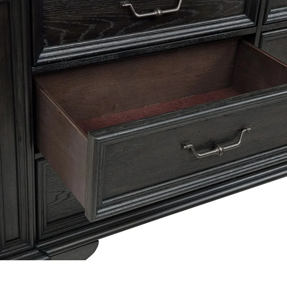 Palisade Brown Contemporary Dresser with Spacious Storage Drawers - Image 3