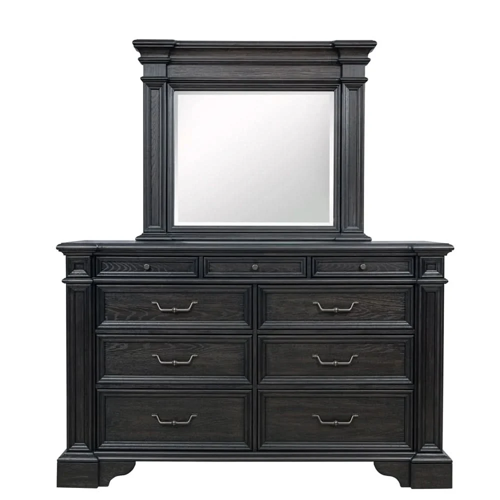 Palisade Brown Contemporary Mirror - Image 4
