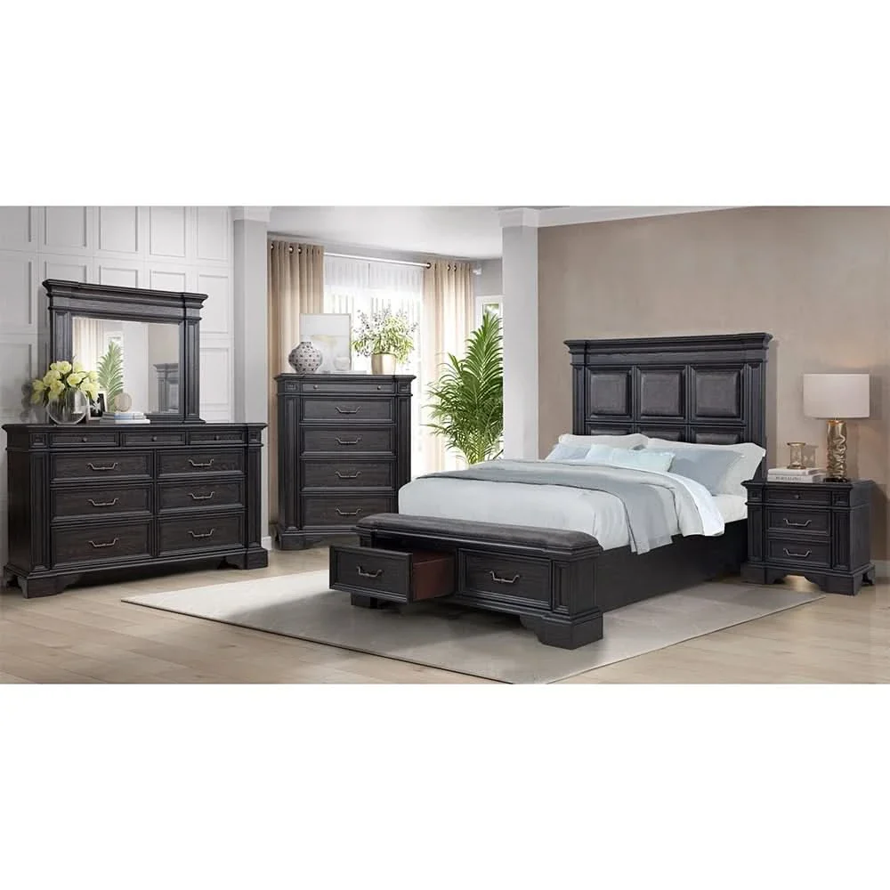 Palisade Brown Contemporary Storage Bed - Image 5