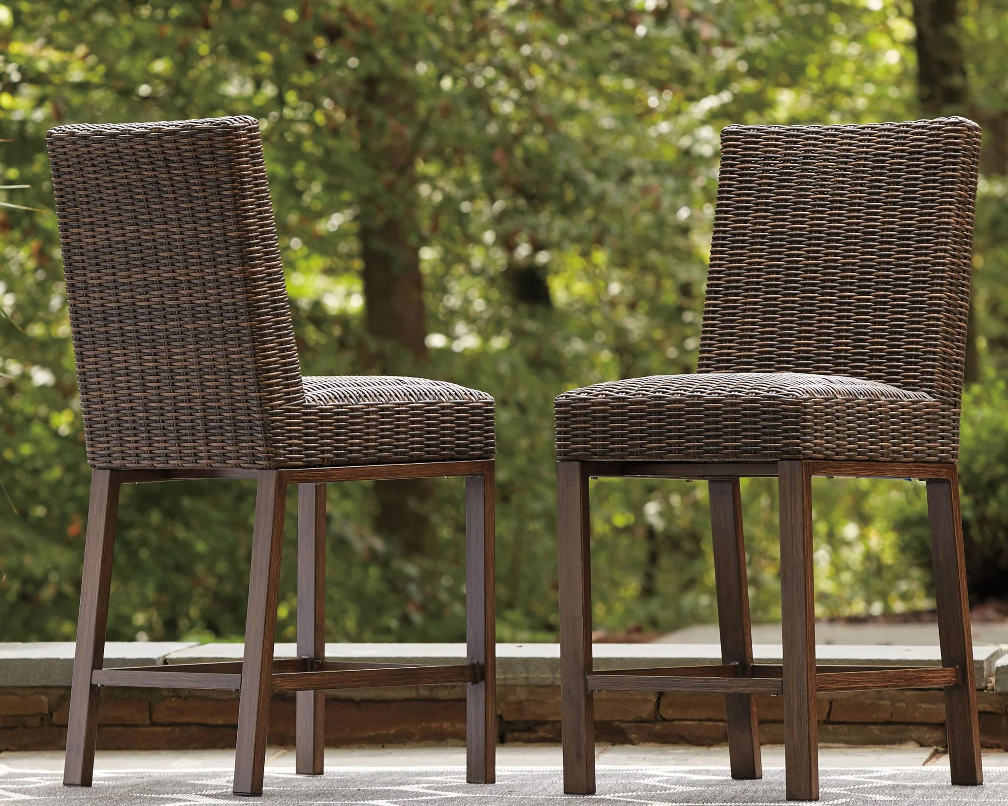 Paradise Trail - Barstool (Set of 2) - Medium Brown - Image 3