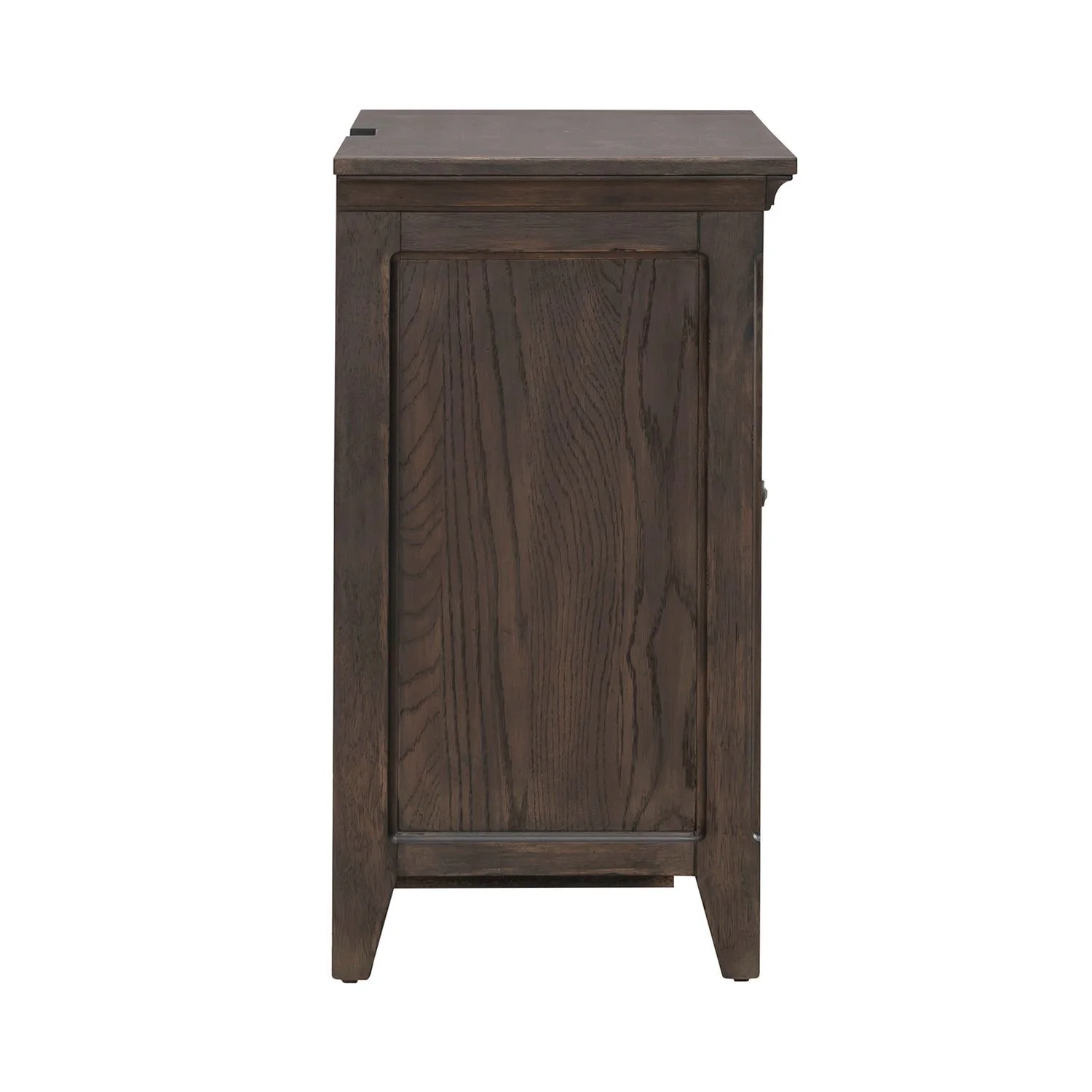 Paradise Valley - 2 Door Bedside Chest With Charging Station - Saddle Brown - Image 2