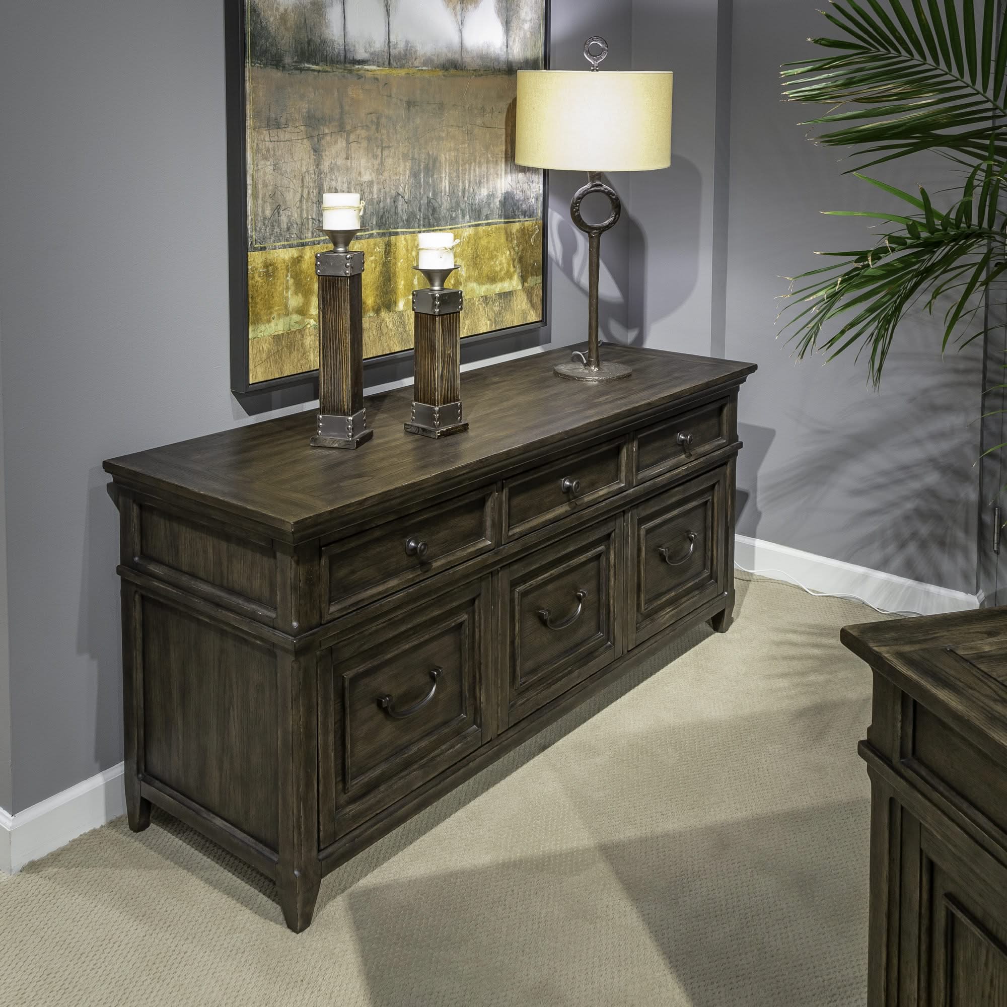 Paradise Valley - Credenza - Saddle Brown
