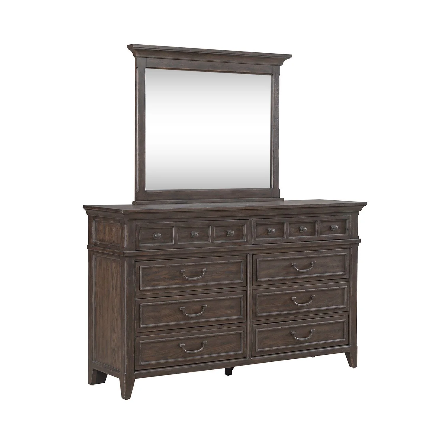 Paradise Valley - Dresser & Mirror - Saddle Brown - Image 2