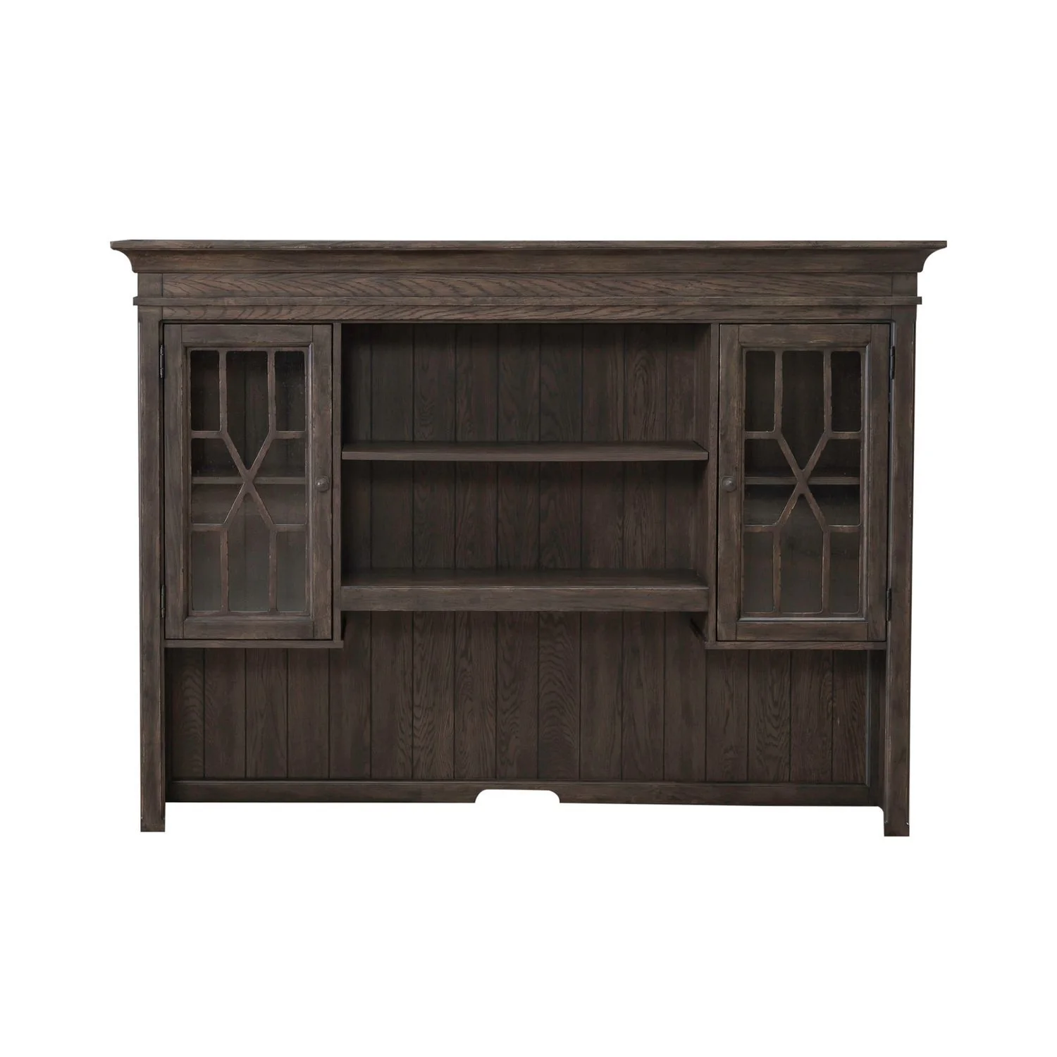 Paradise Valley - Executive Credenza Hutch - Saddle Brown - Image 2