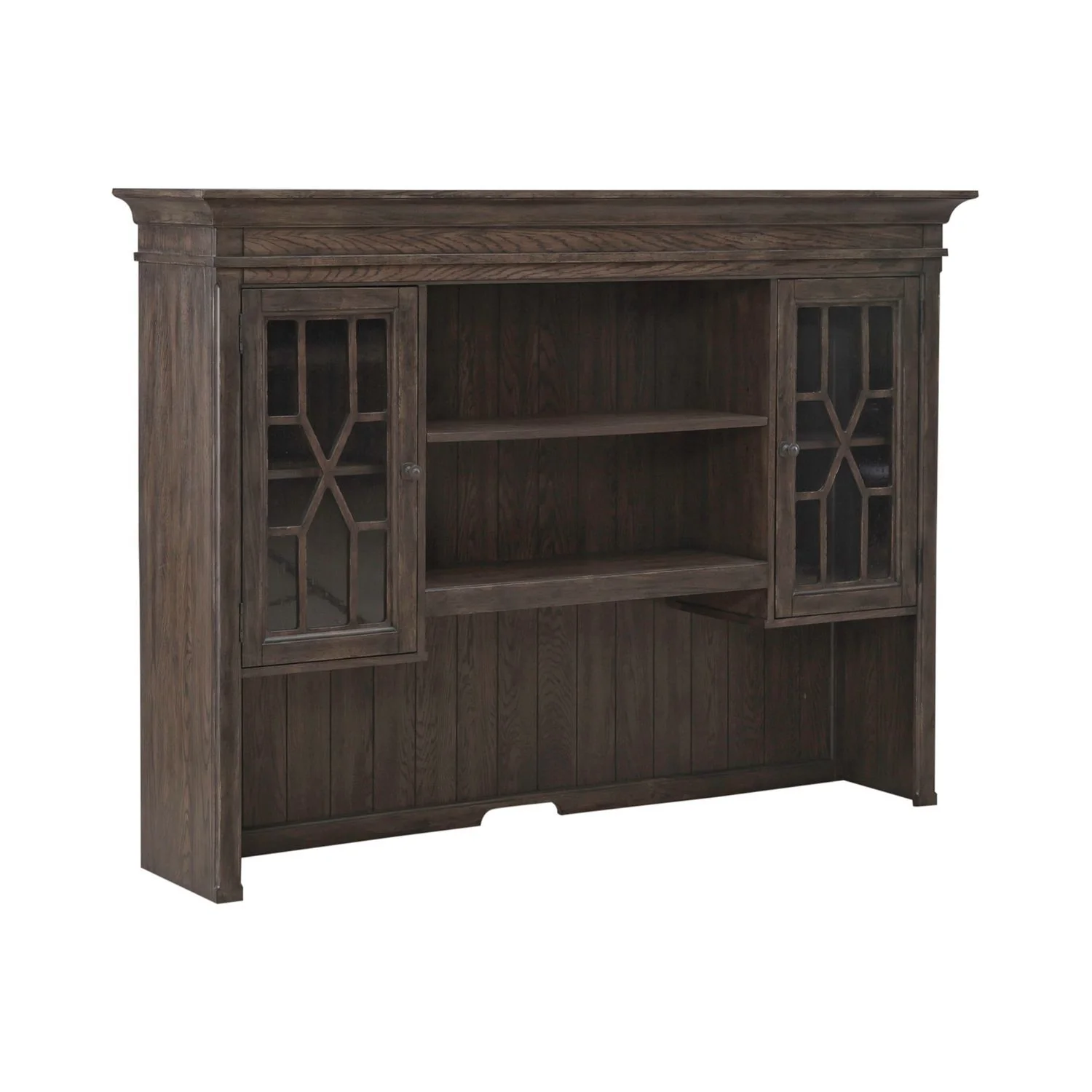 Paradise Valley - Executive Credenza Hutch - Saddle Brown - Image 4