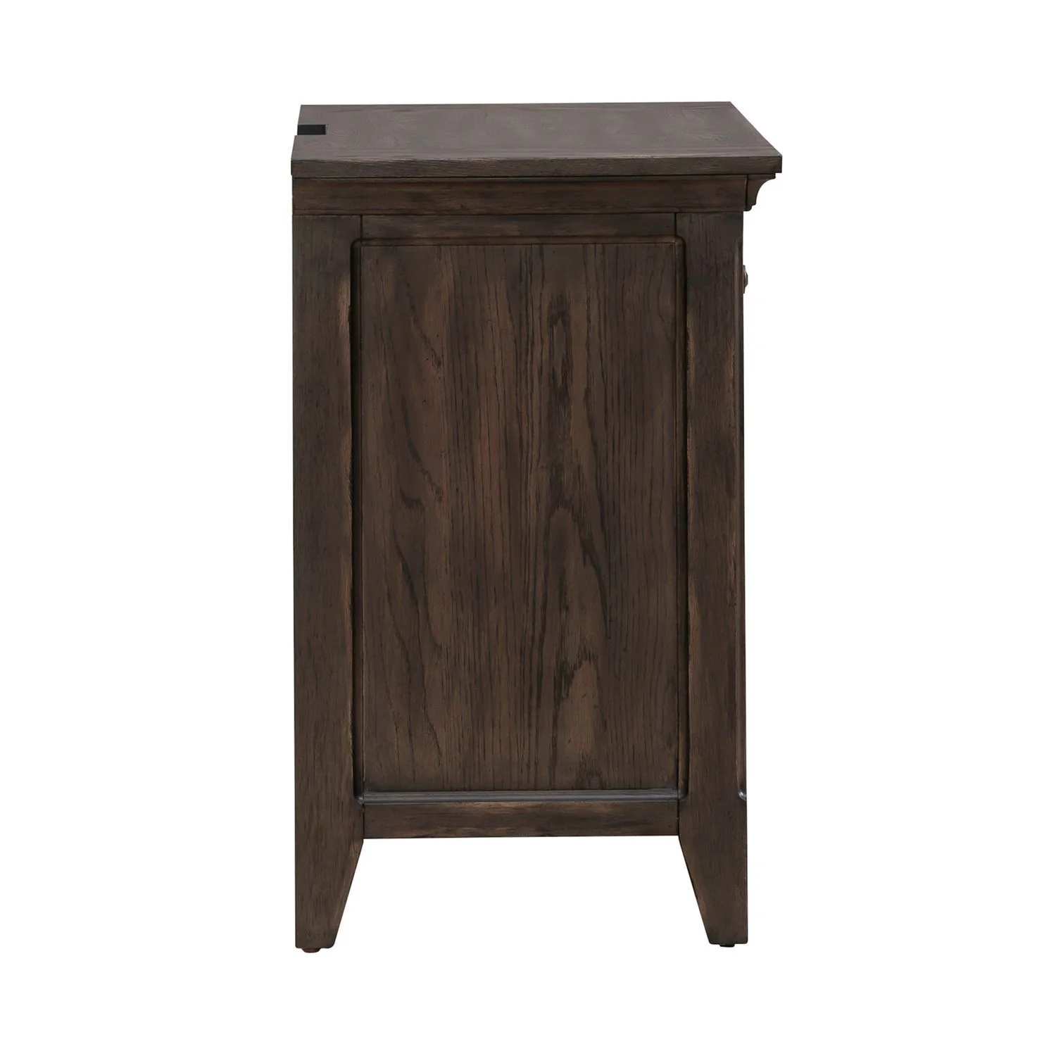 Paradise Valley - Nightstand With Charging Station - Saddle Brown - Image 2