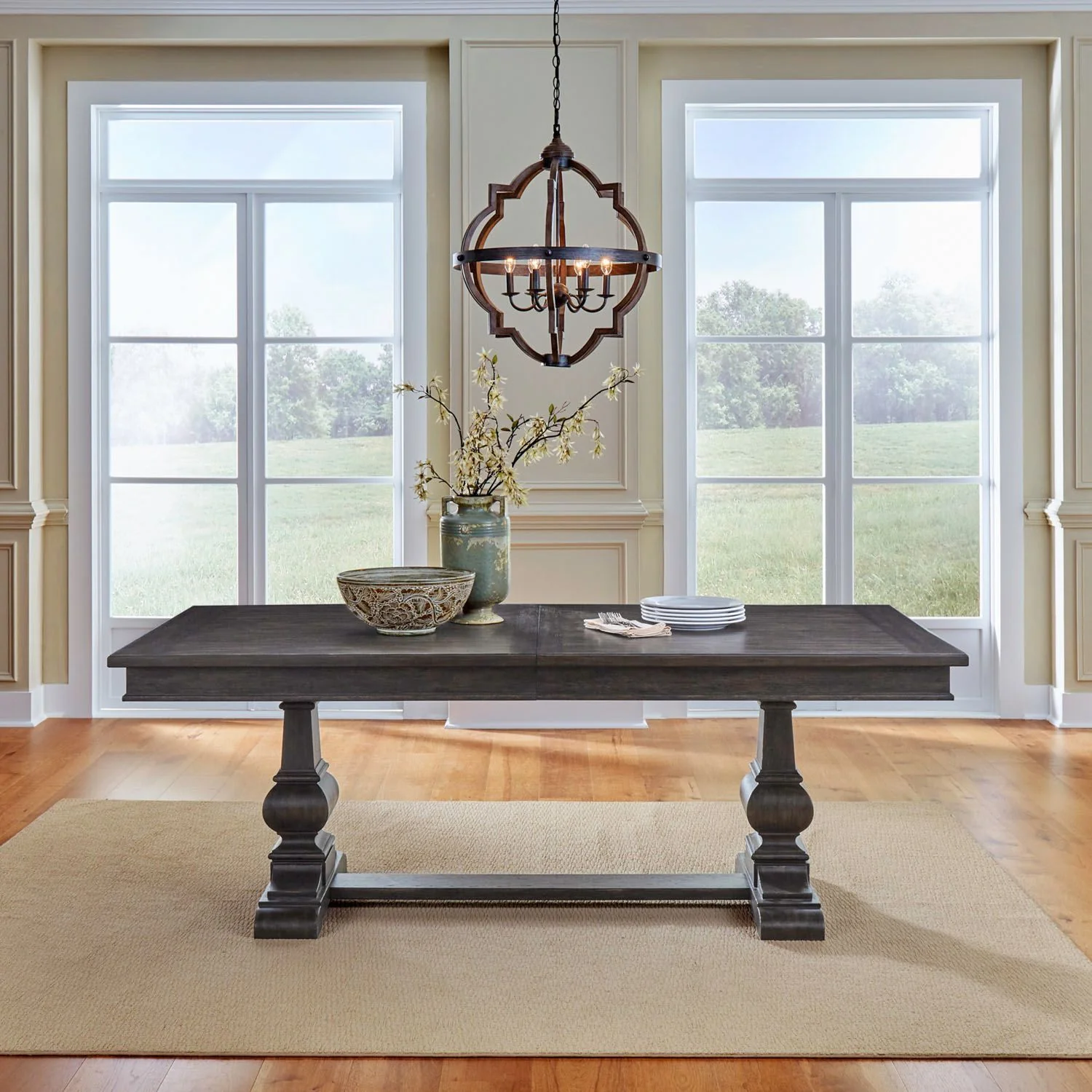 Paradise Valley - Trestle Table - Saddle Brown - Image 3