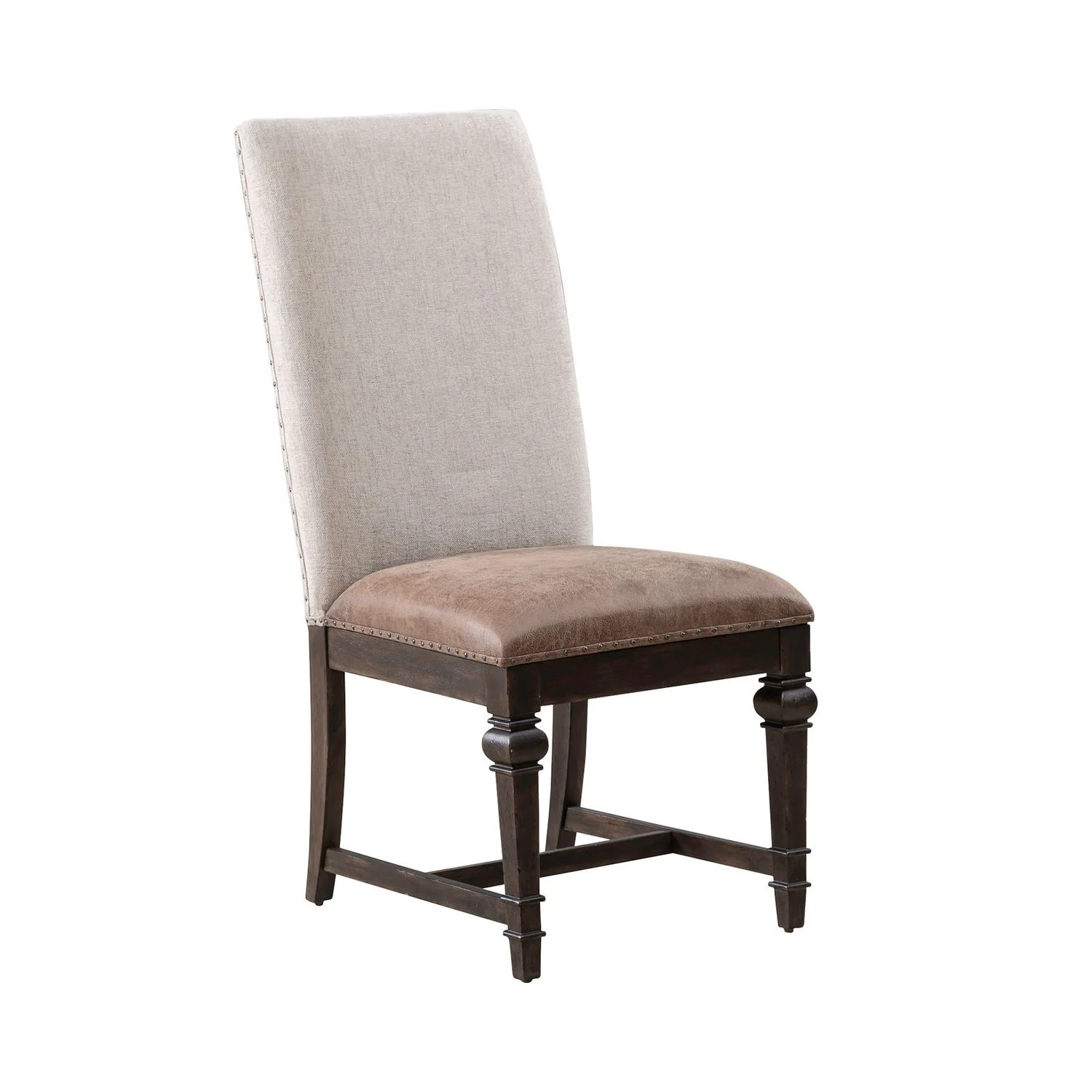 Paradise Valley - Upholstered Side Chair - Saddle Brown - Image 2