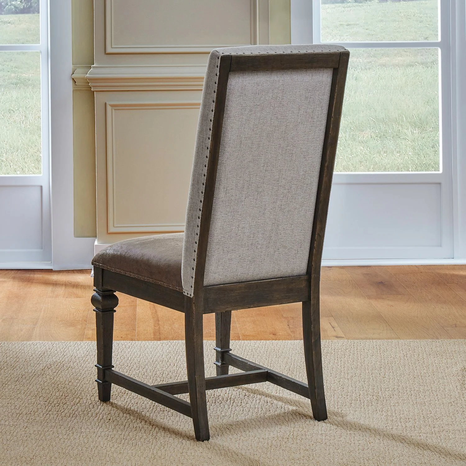 Paradise Valley - Upholstered Side Chair - Saddle Brown - Image 3