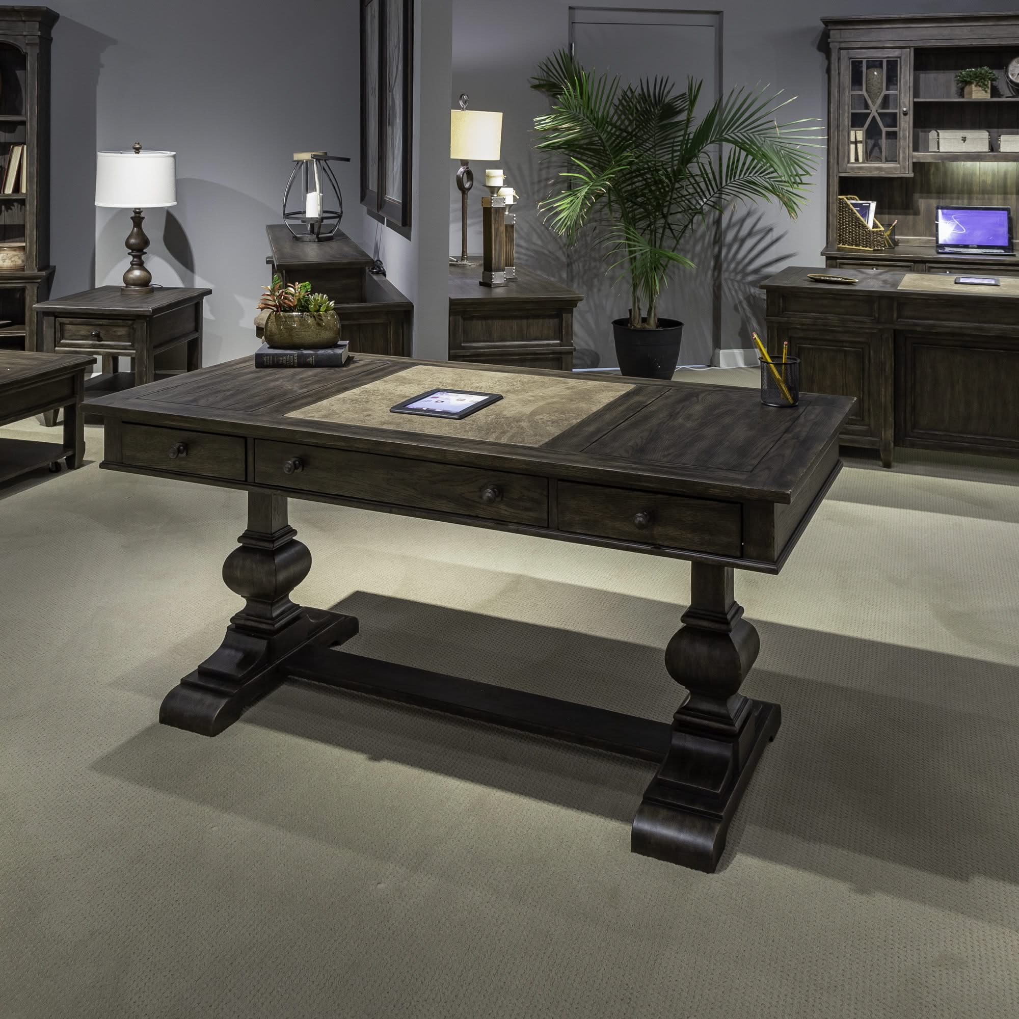 Paradise Valley - Writing Desk - Saddle Brown
