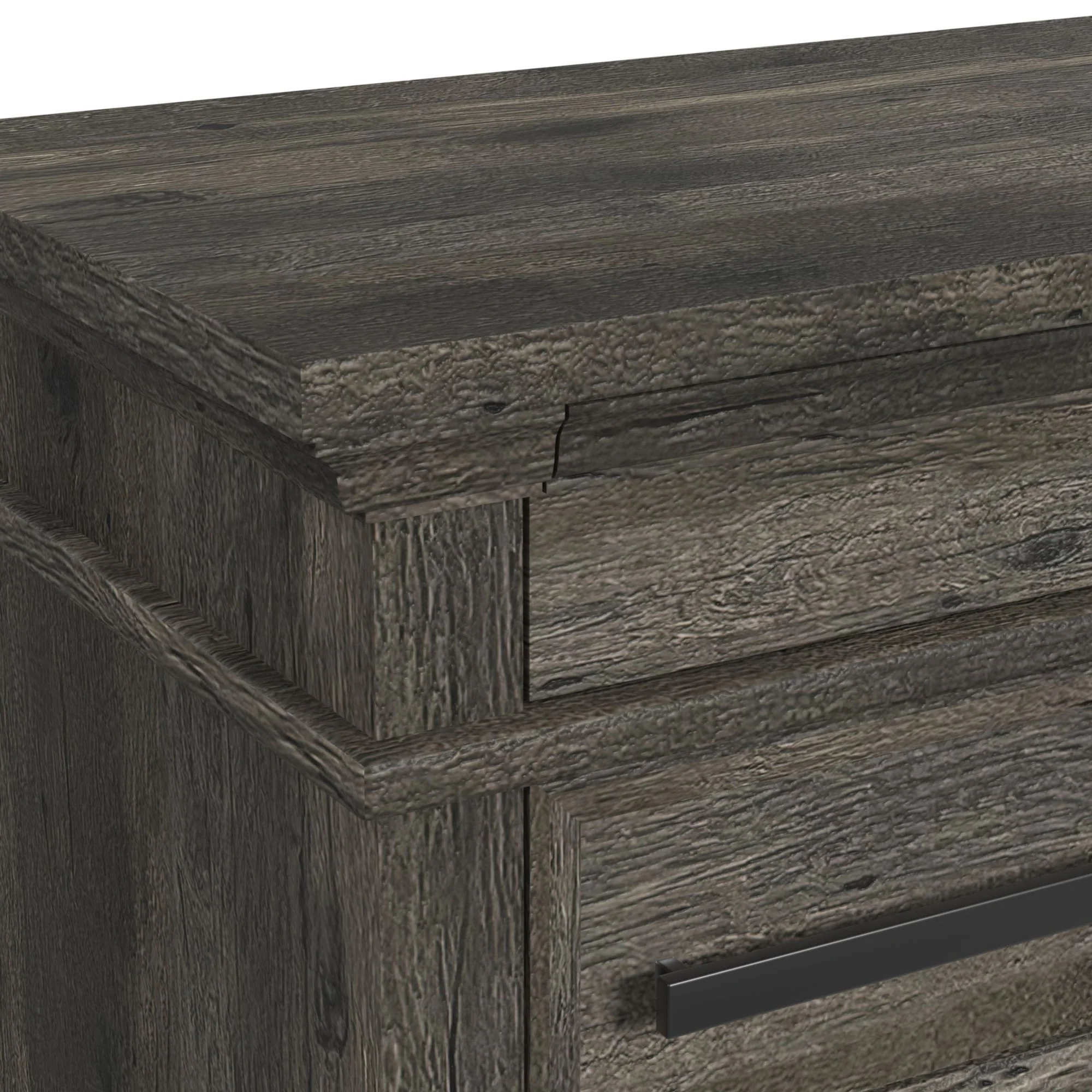 Park Ridge - 3-Drawer Nightstand - Charcoal - Image 2