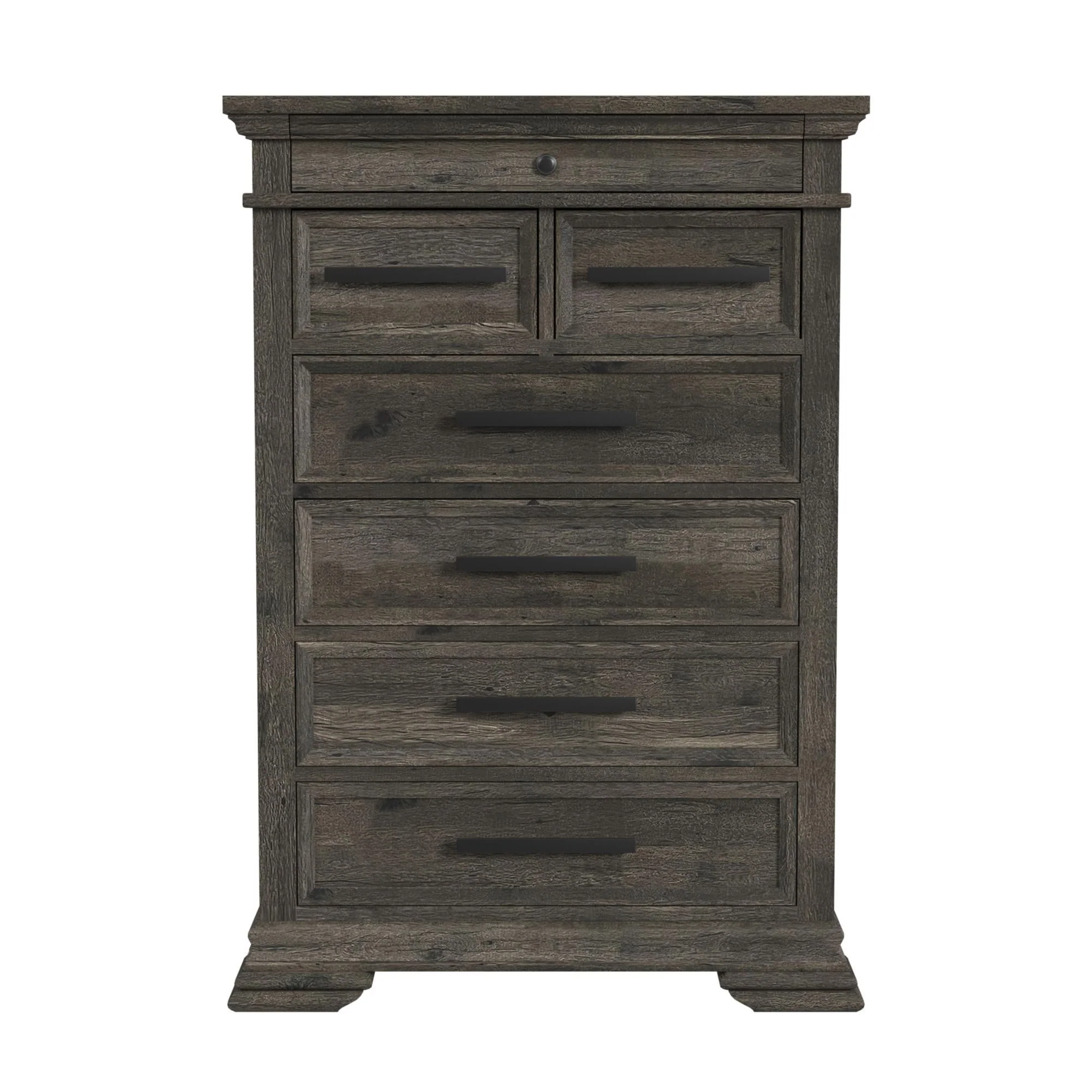 Park Ridge - 6-Drawer Chest - Charcoal - Image 2