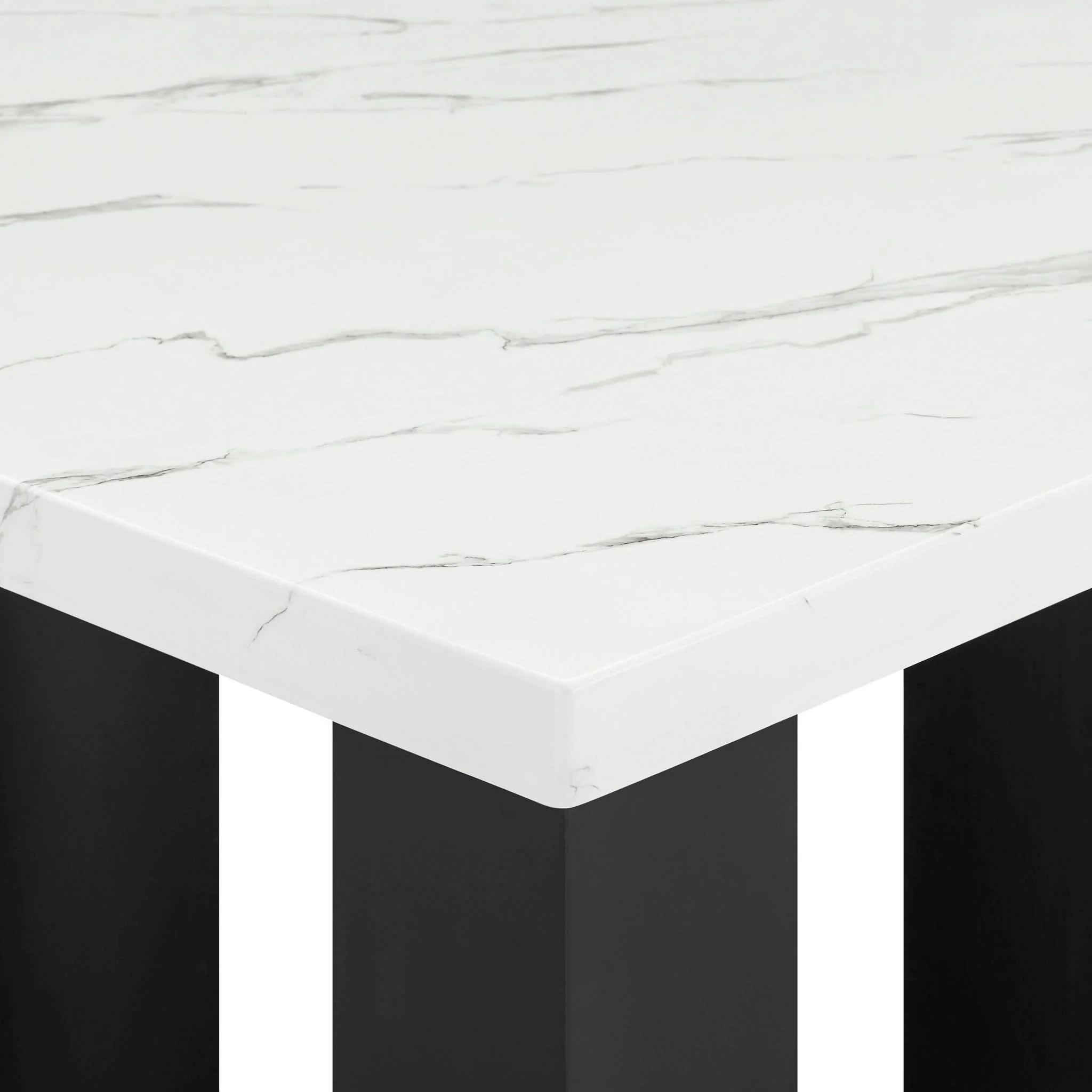 Parkside - Counter Height Table - White / Black - Image 3
