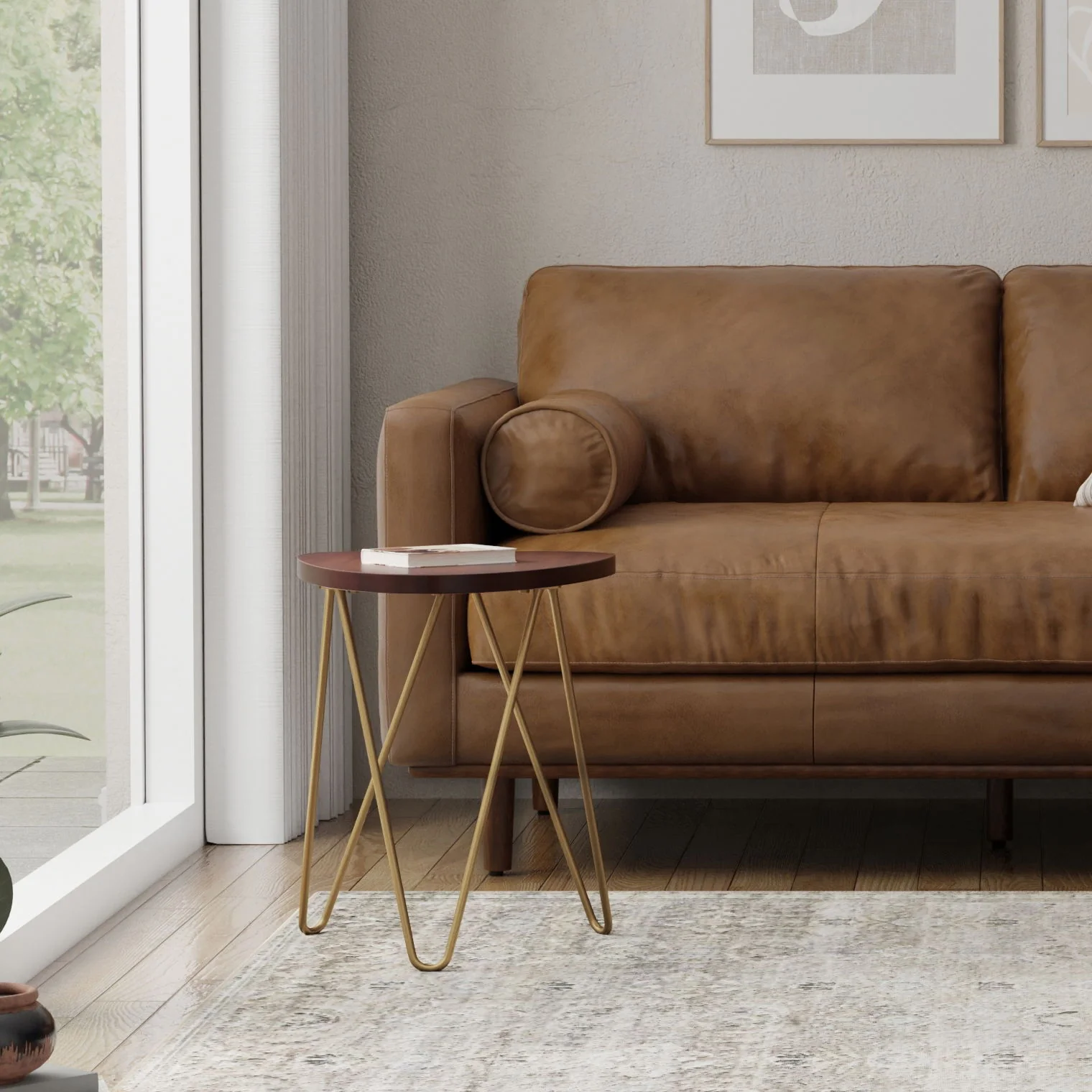 Patrice - Handcrafted Metal And Wood Accent Table - Image 7