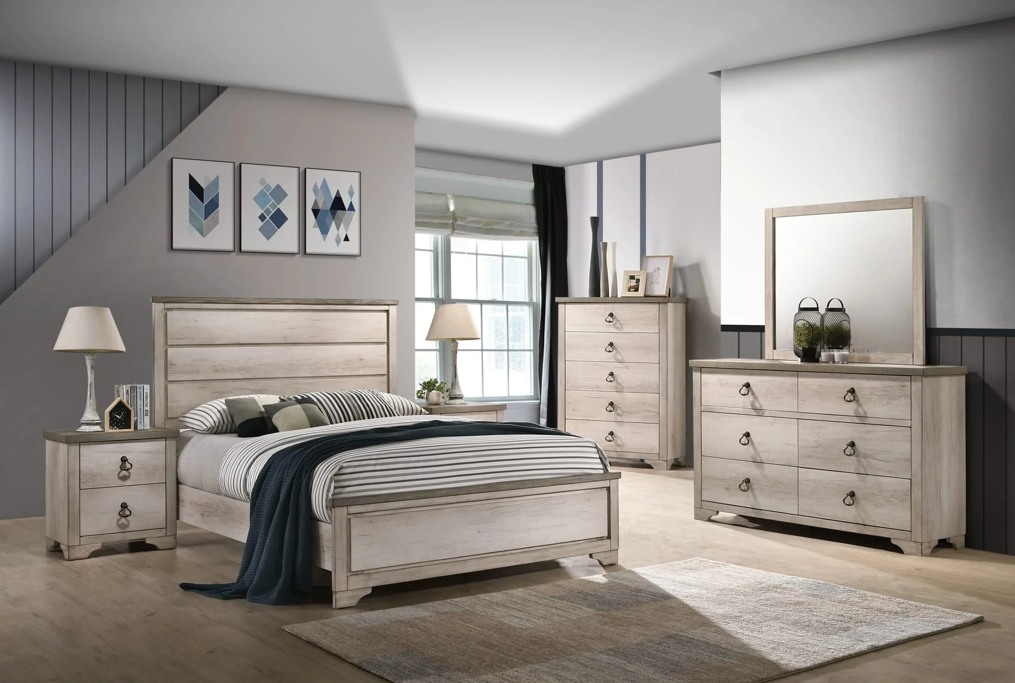 Patterson - Dresser - Weathered White - Image 4
