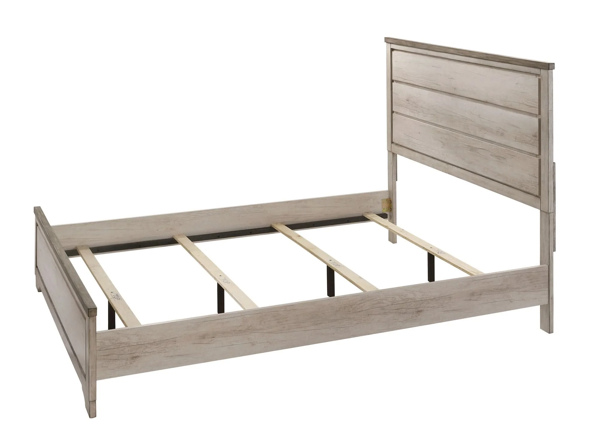 Patterson - King Bed - Weathered White