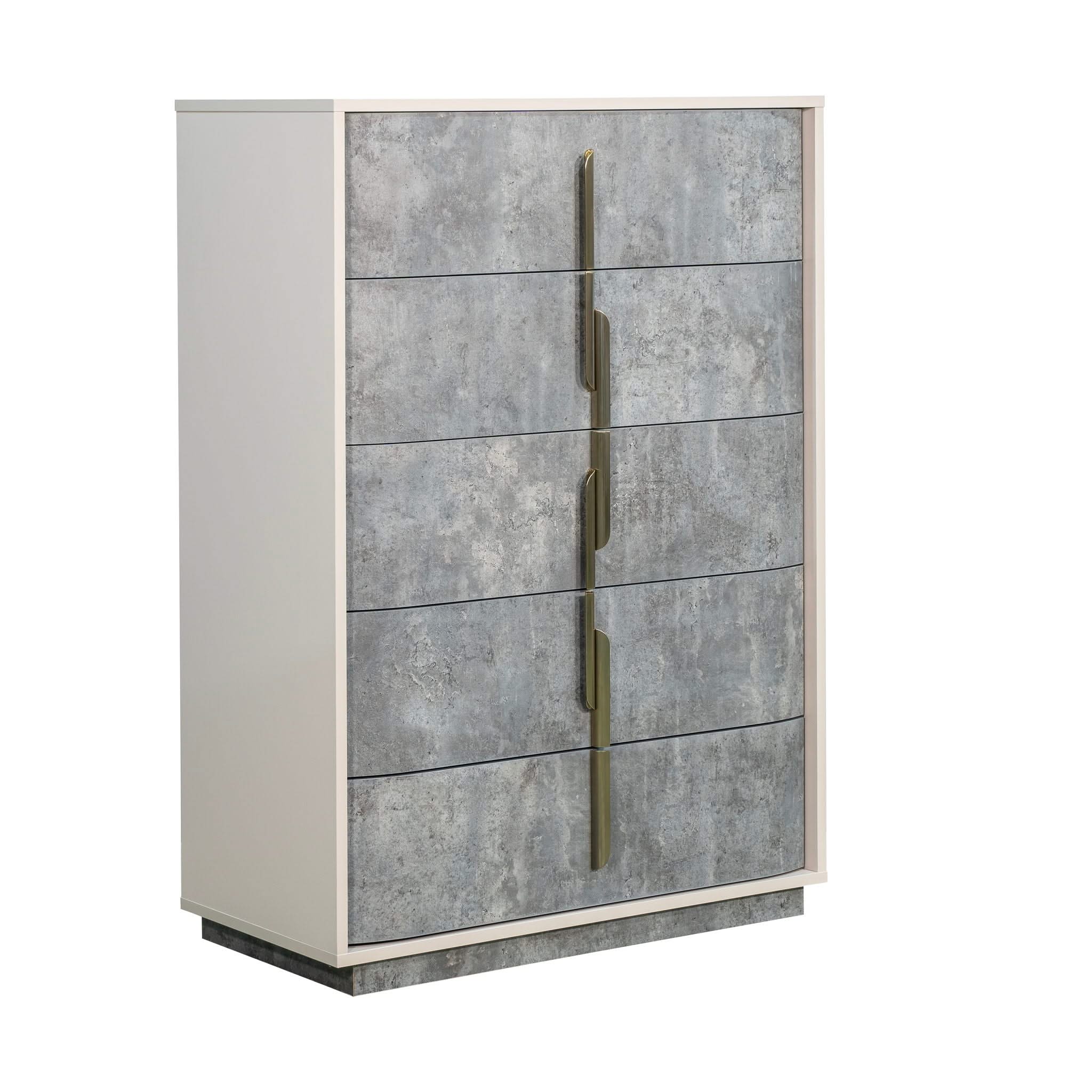 Pavira - 5-Drawer Chest - Stone - Image 2