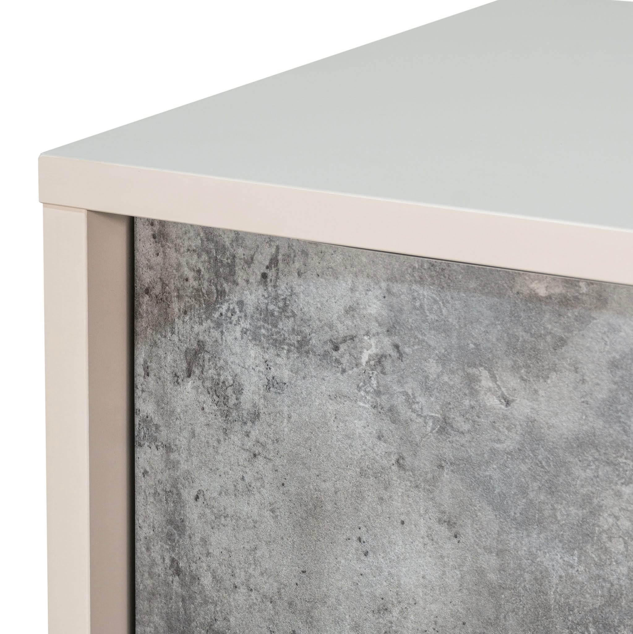 Pavira - 5-Drawer Chest - Stone - Image 4