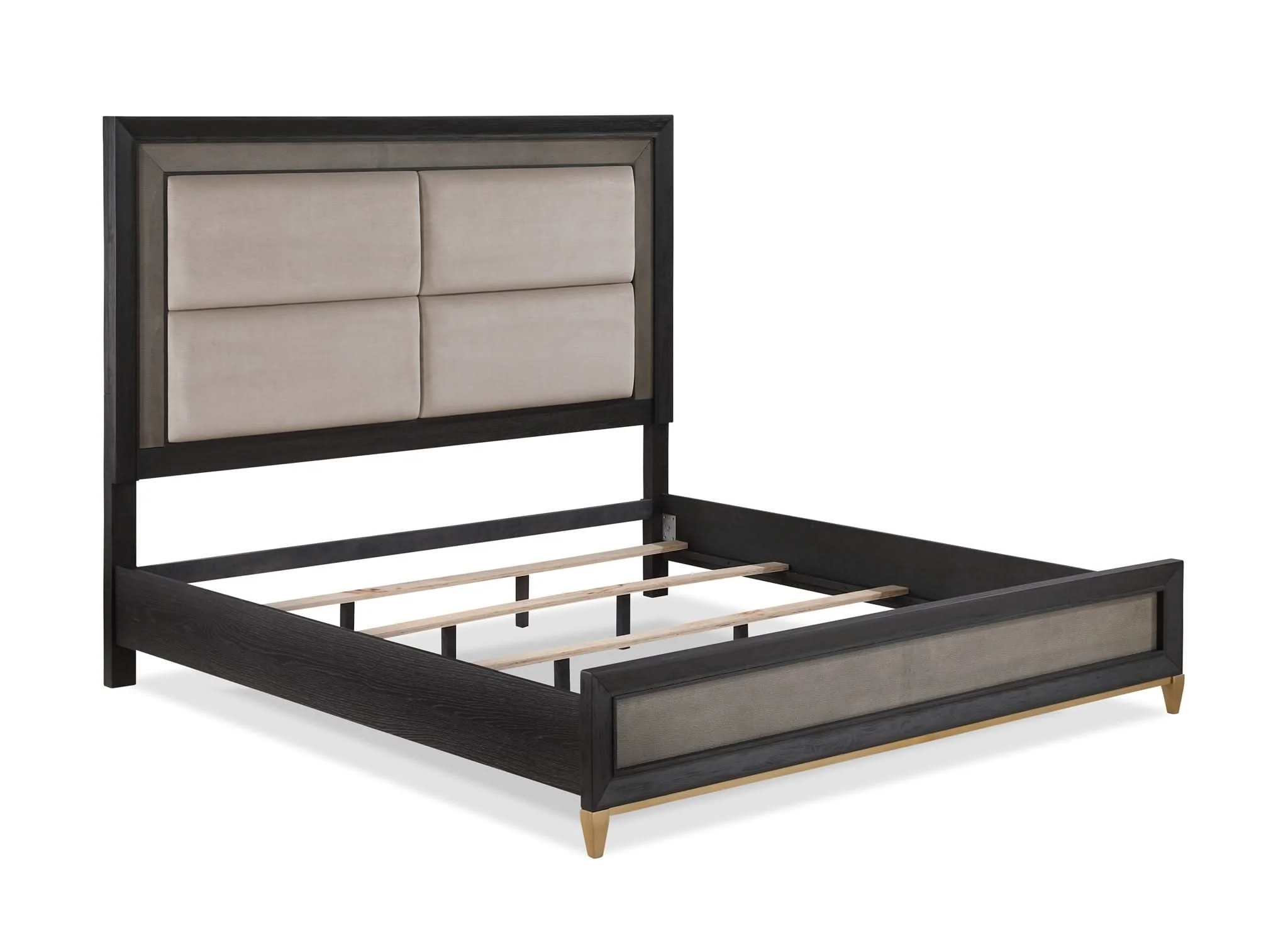 Payson - Queen 4 Piece Bedroom Set - Black / Gray - Image 4