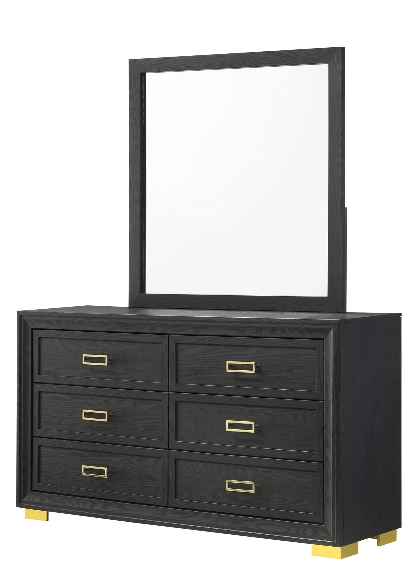 Pepe - Dresser & Mirror - Black
