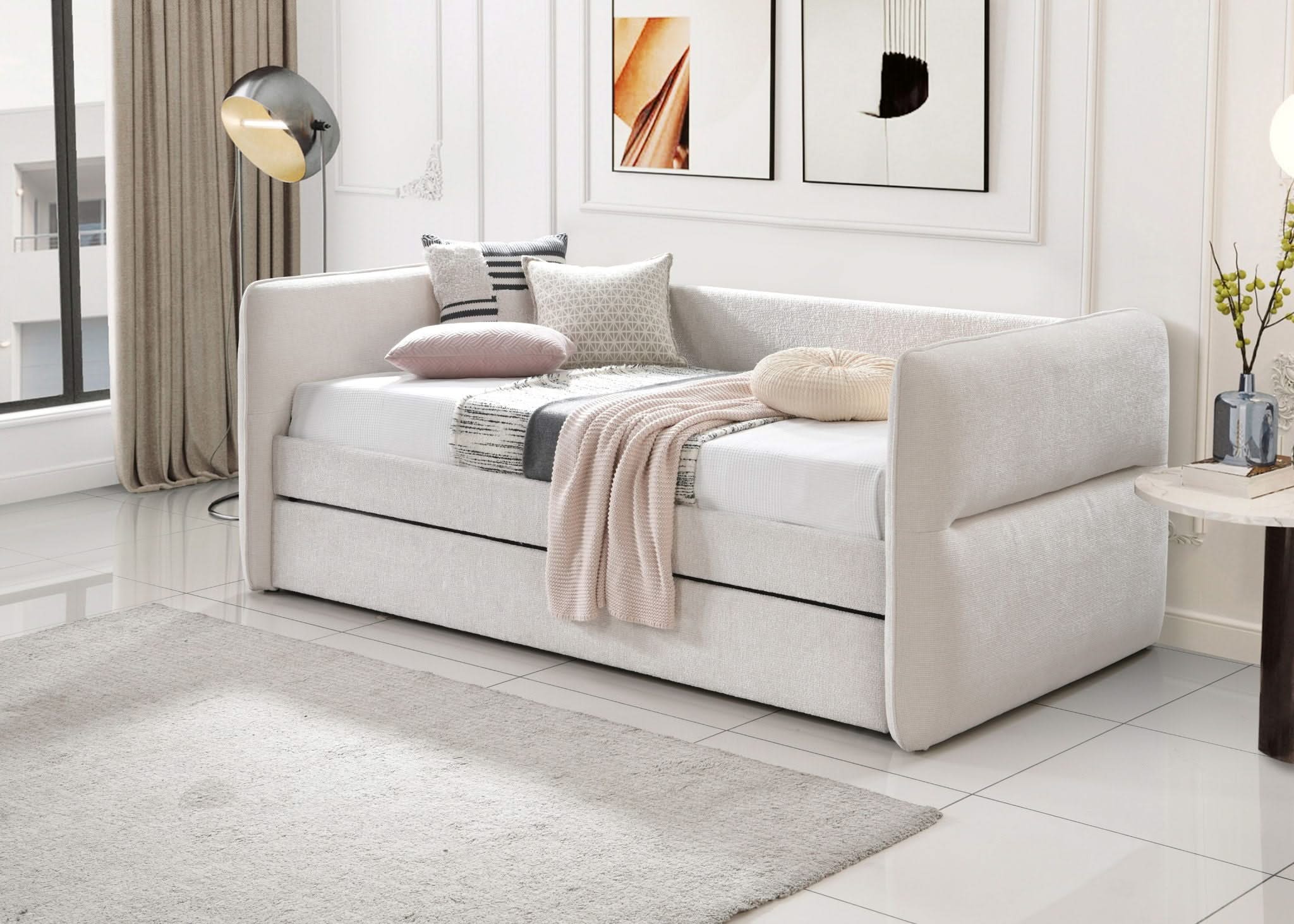 Philipa - Daybed - Oatmeal Tweed - Image 2
