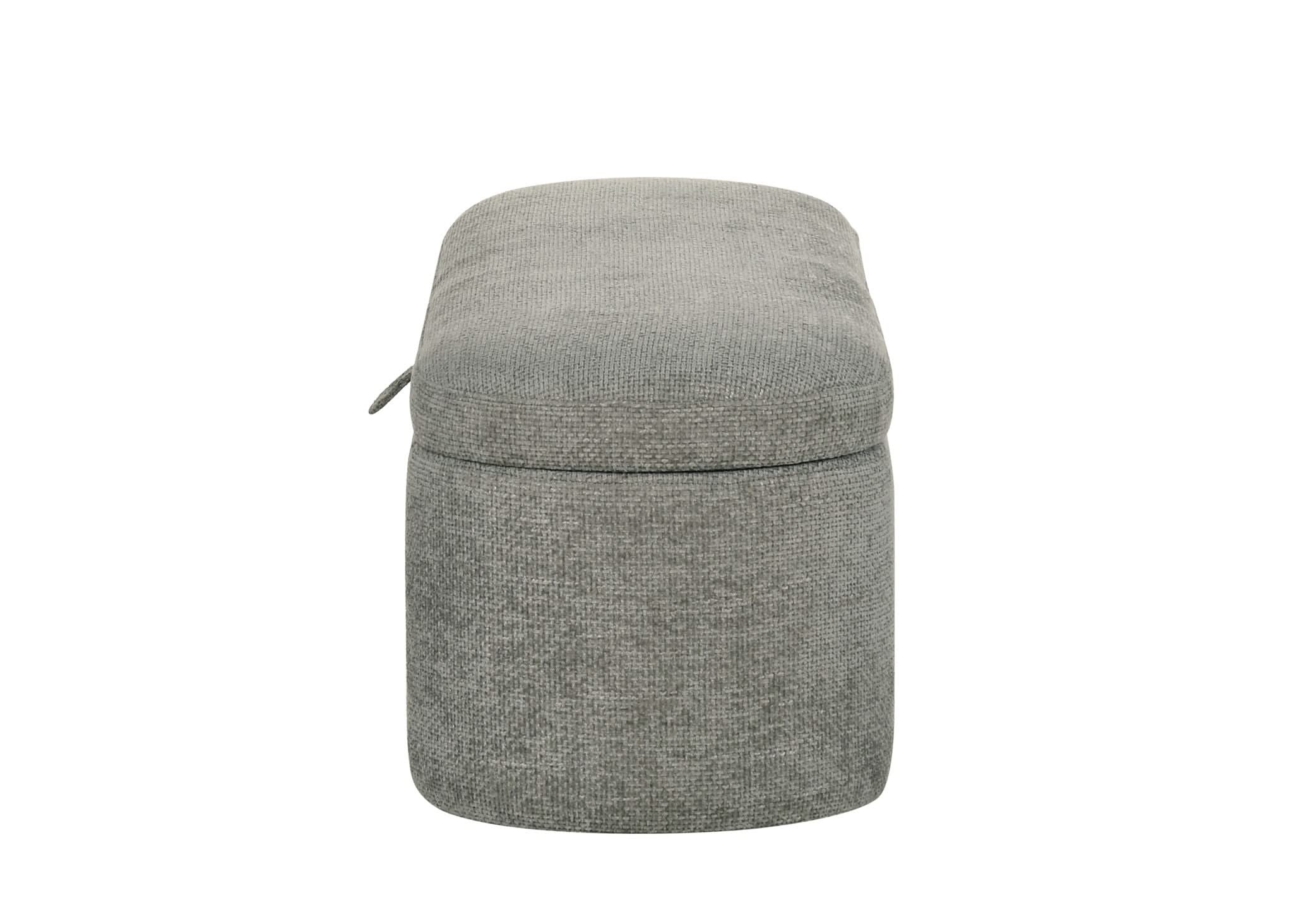 Philipa - Storage Bench - Light Gray Tweed - Image 3