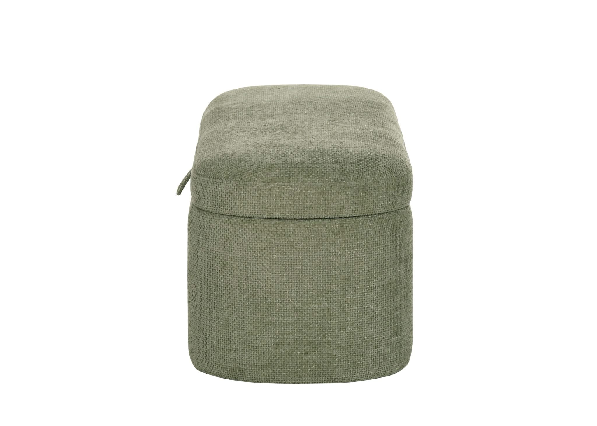 Philipa - Storage Bench - Light Green Tweed - Image 4