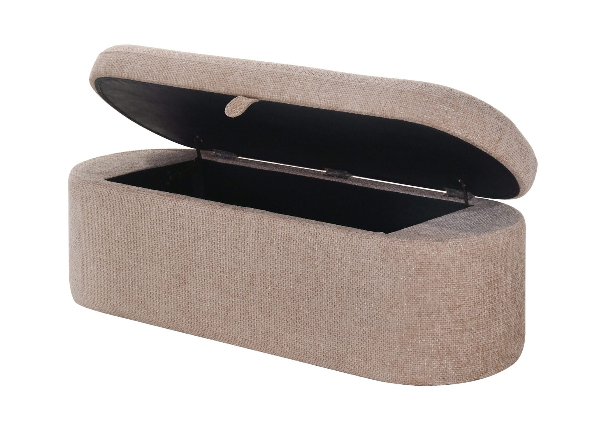 Philipa - Storage Bench - Mauve Tweed - Image 3